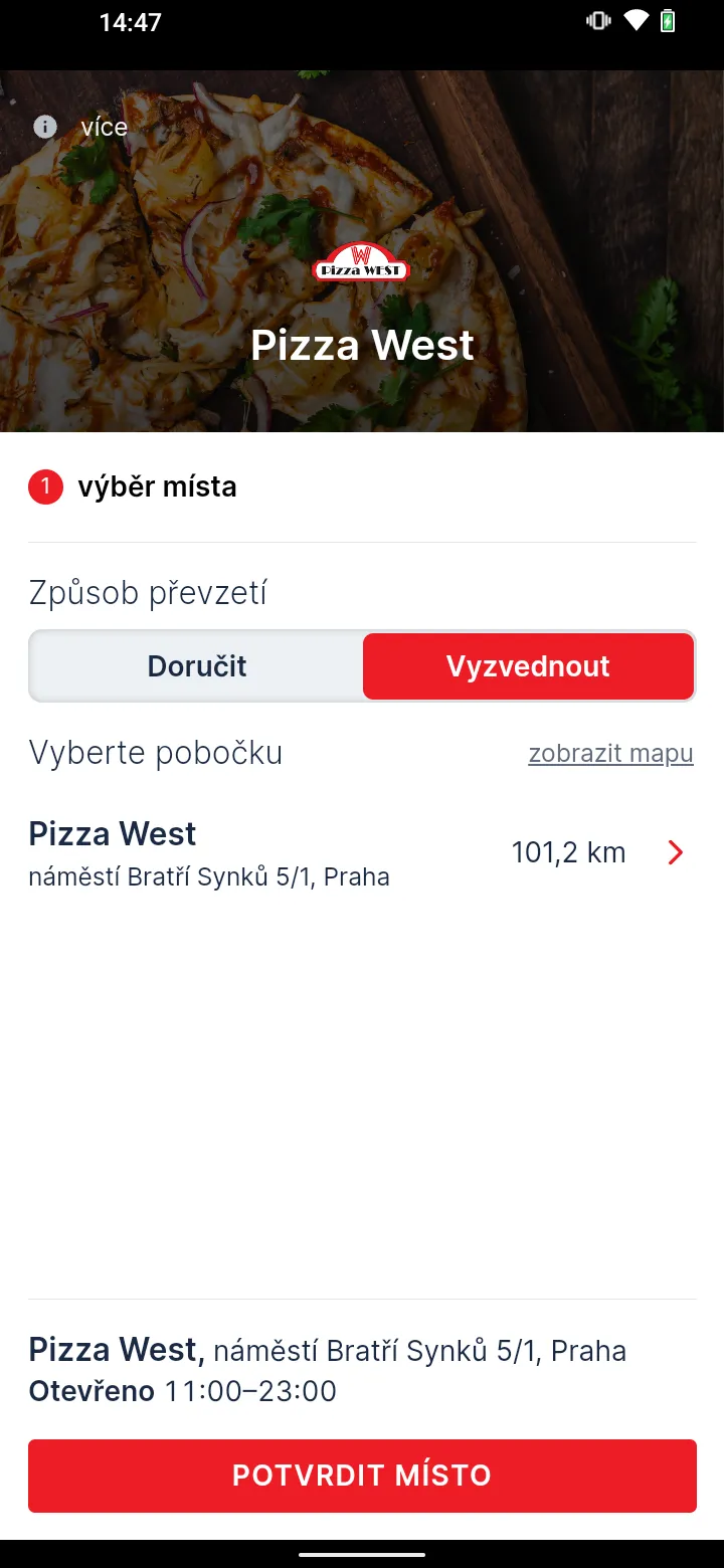 Pizza West Praha | Indus Appstore | Screenshot