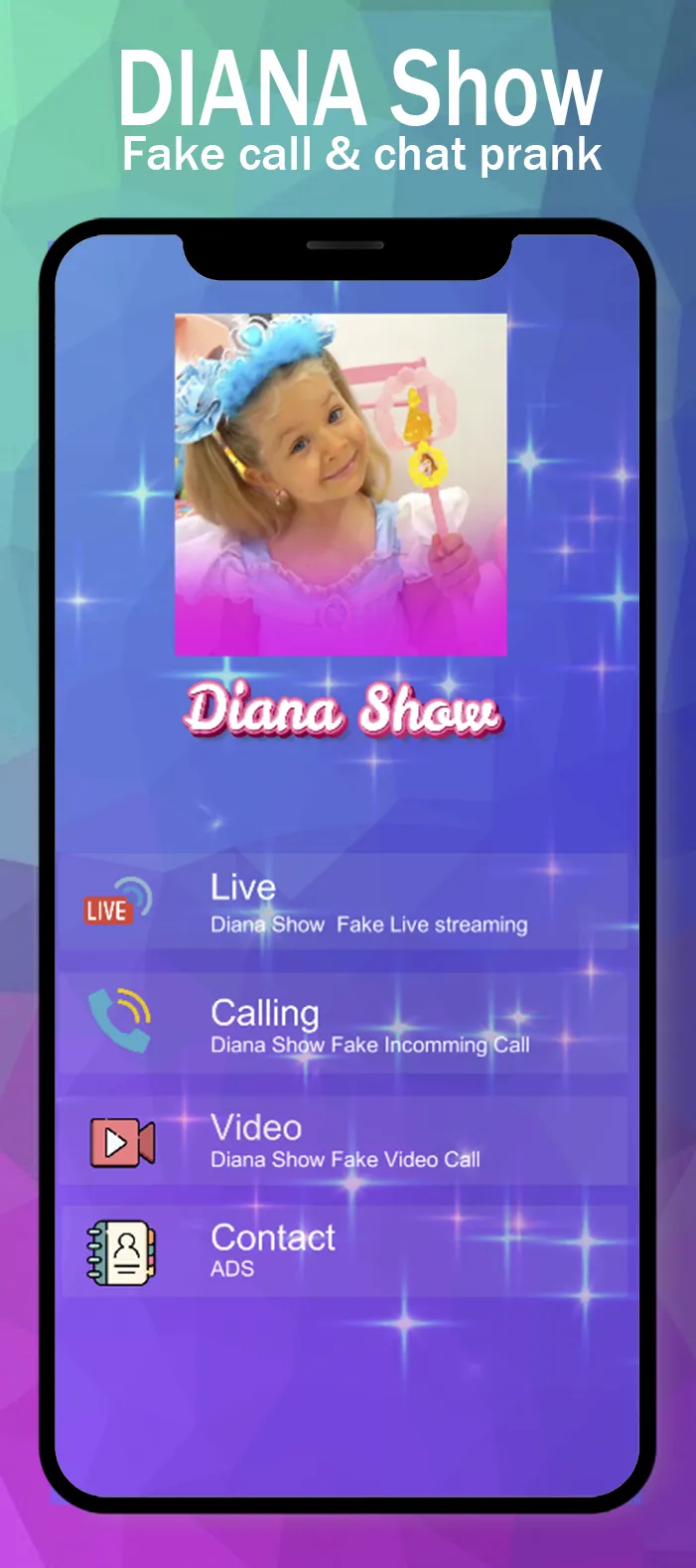 Diana Show Fake Call & Video | Indus Appstore | Screenshot