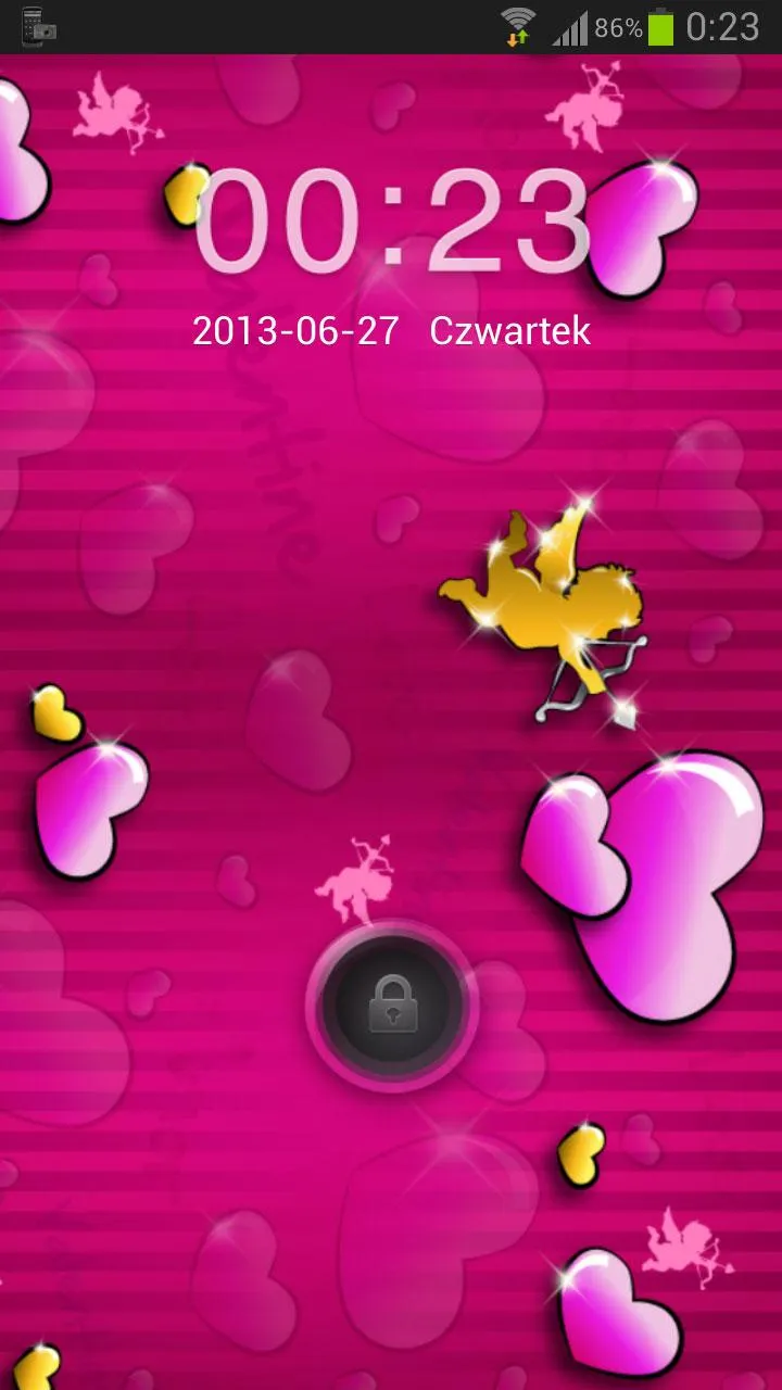 Lovely Pink Theme GO Locker | Indus Appstore | Screenshot