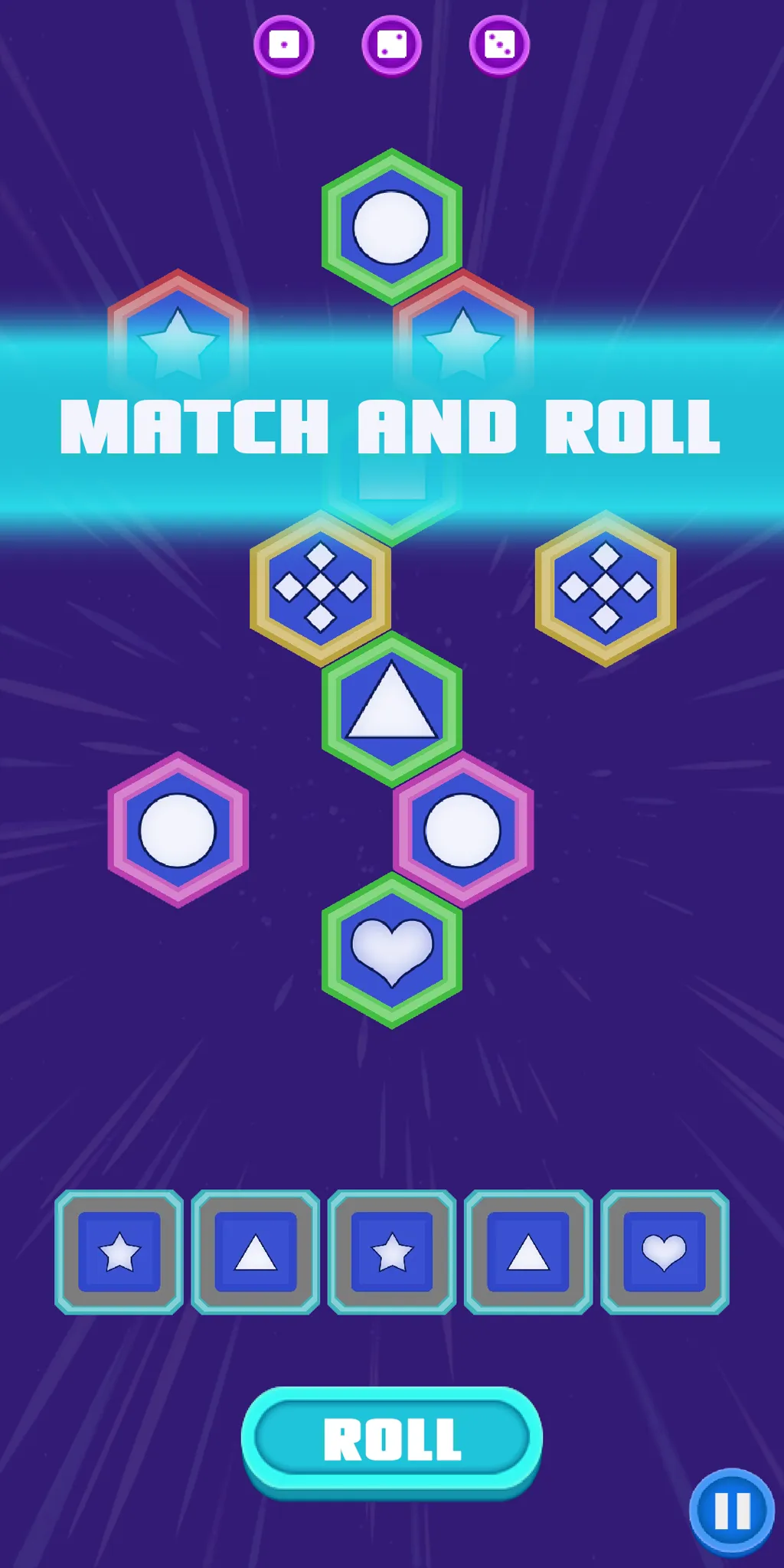 Hexa Dice - Hexagon Match Game | Indus Appstore | Screenshot