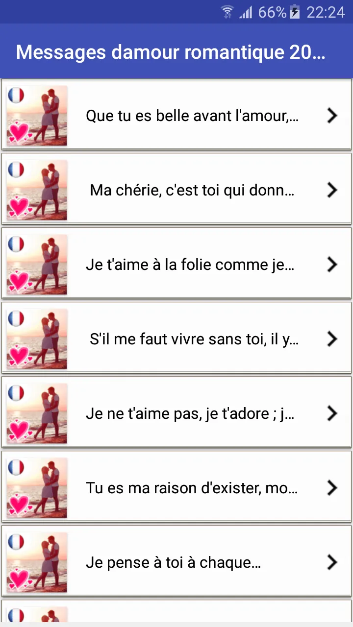 Messages d'amour romantique 20 | Indus Appstore | Screenshot