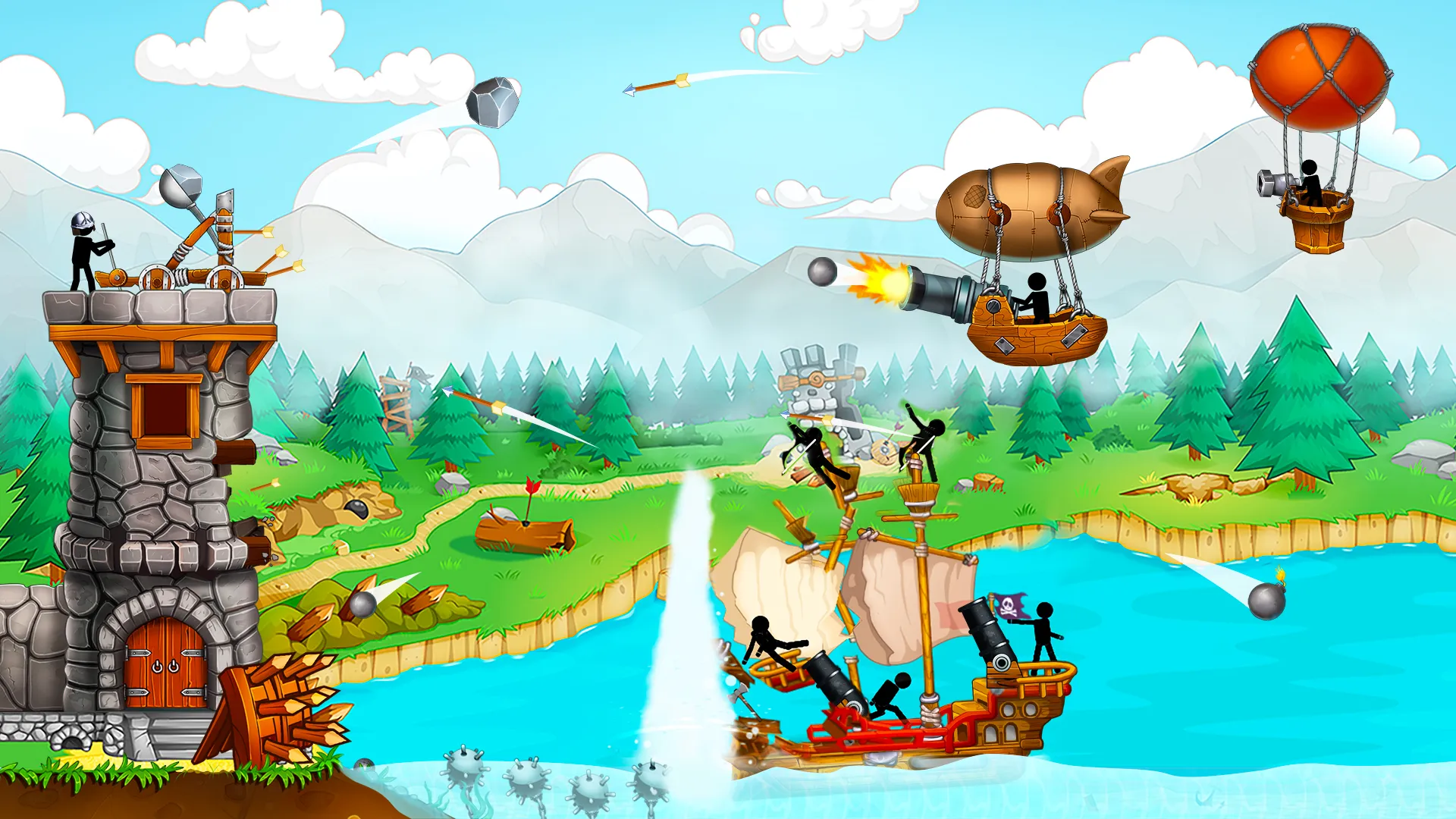 The Catapult: Stickman Pirates | Indus Appstore | Screenshot