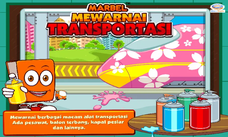 Marbel Mewarnai : Transportasi | Indus Appstore | Screenshot