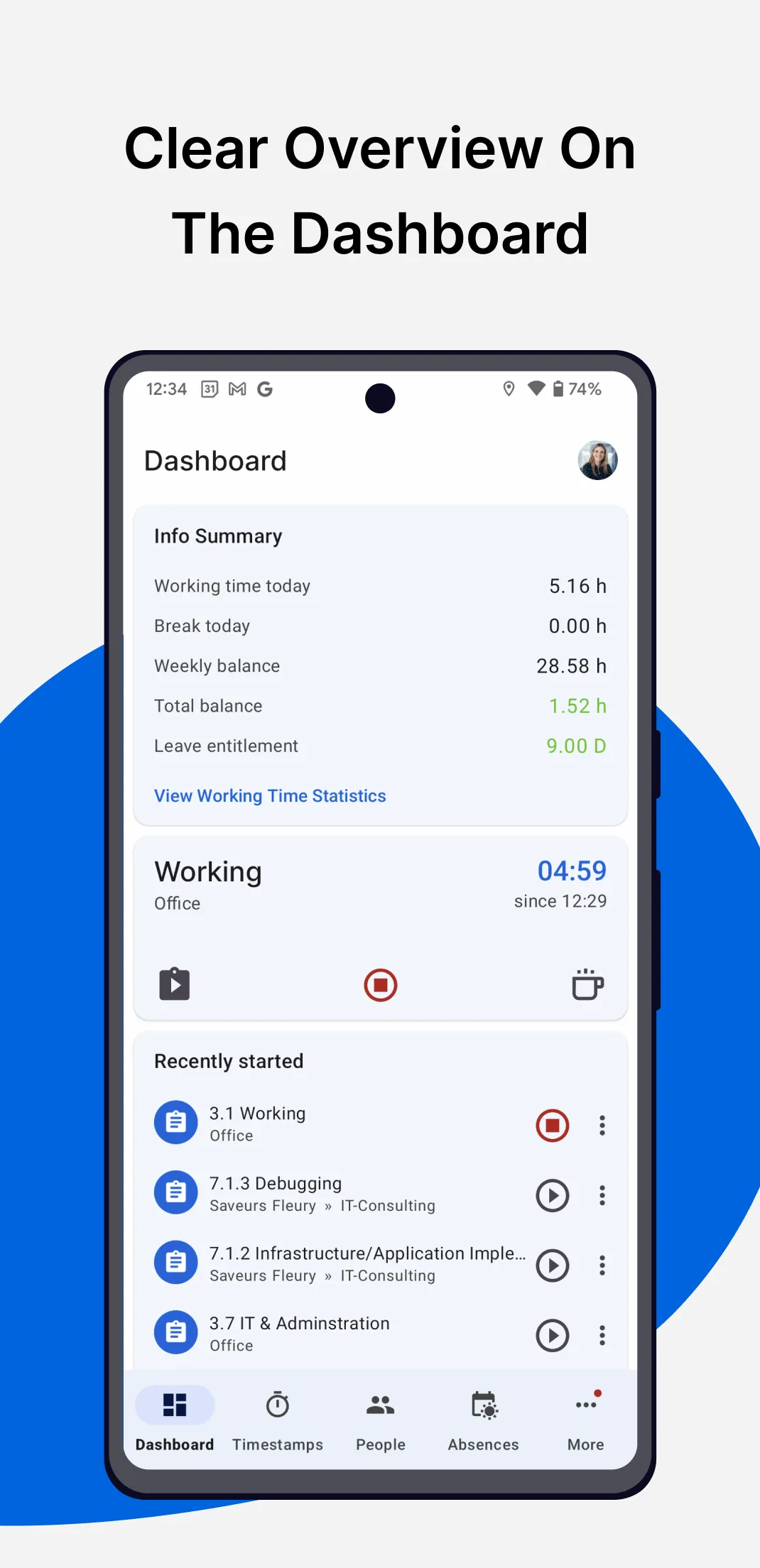 TimeTac - Work Hours Tracker | Indus Appstore | Screenshot