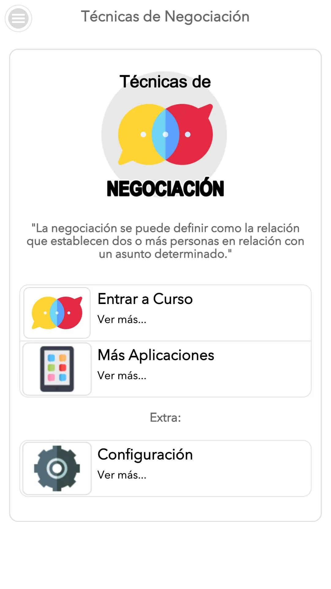 Técnicas de Negociación | Indus Appstore | Screenshot