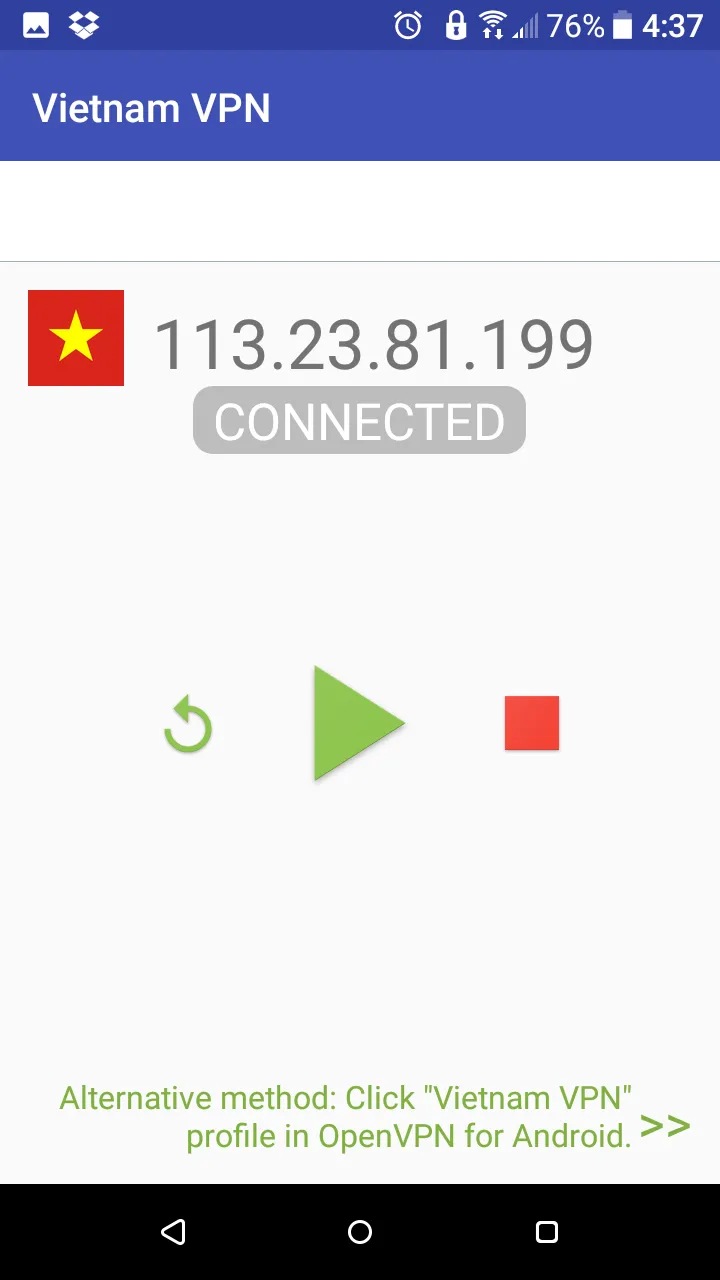 Vietnam VPN-Plugin for OpenVPN | Indus Appstore | Screenshot