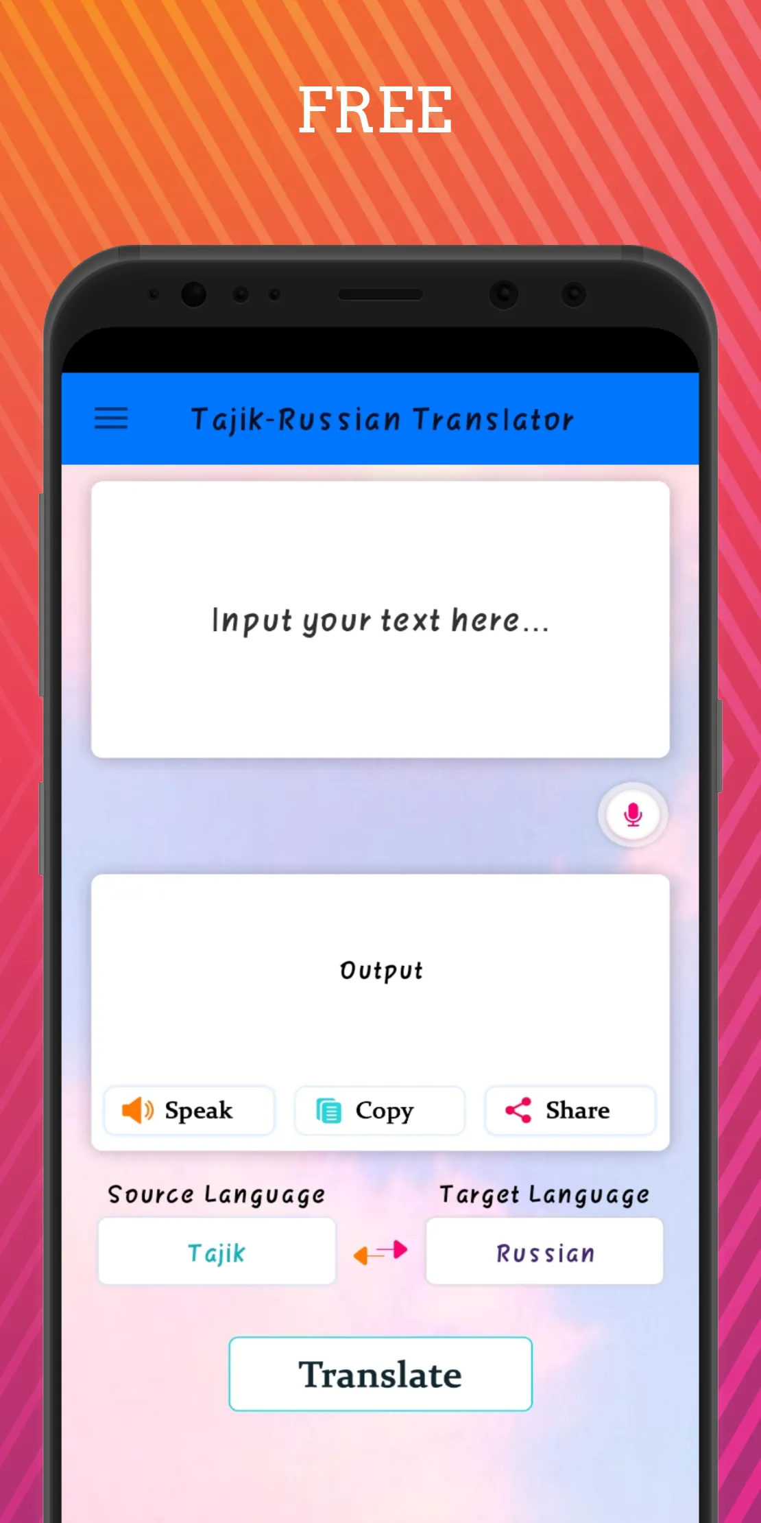 Tajik - Russian Translator | Indus Appstore | Screenshot