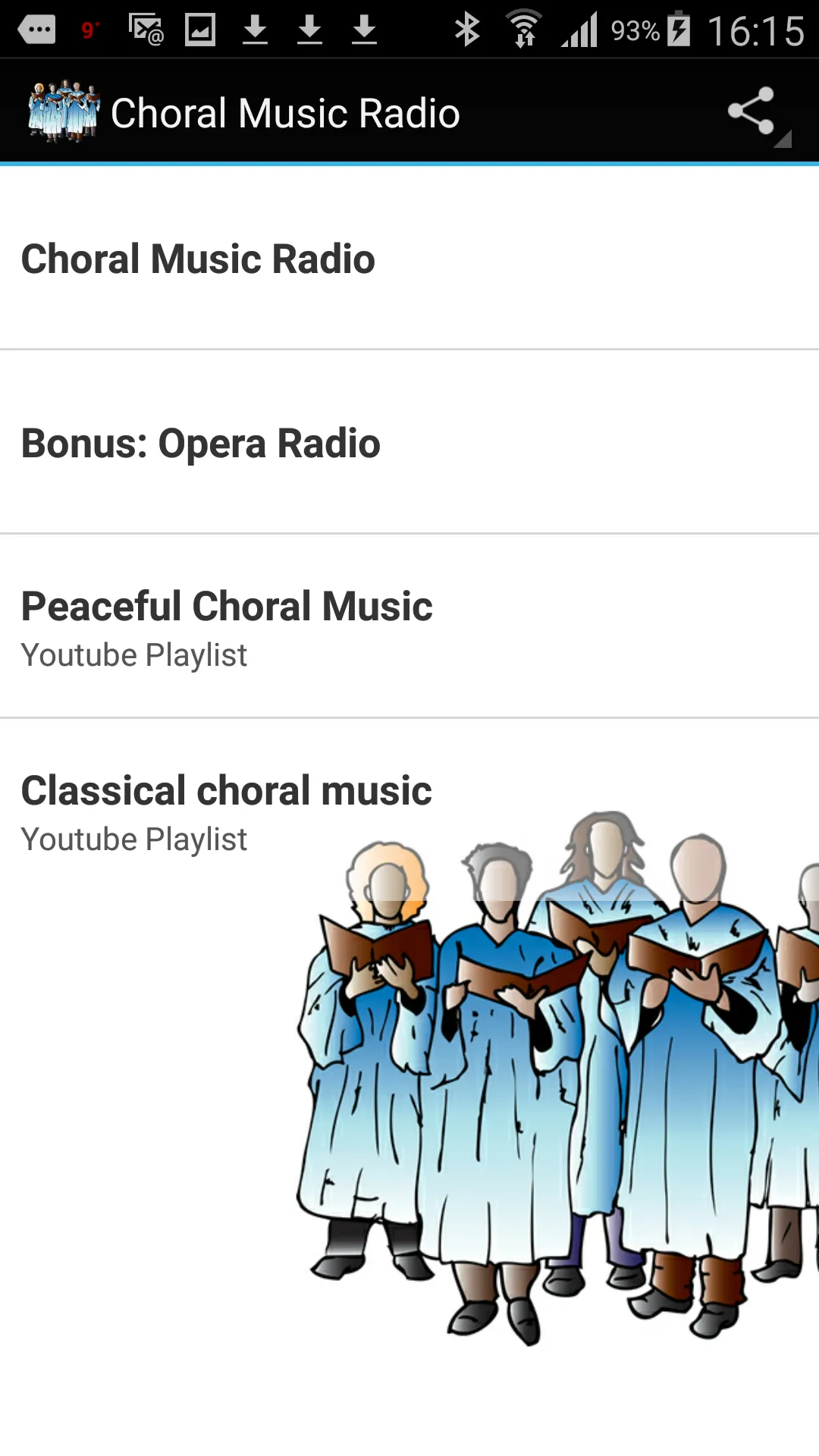 Choral Music Radio | Indus Appstore | Screenshot