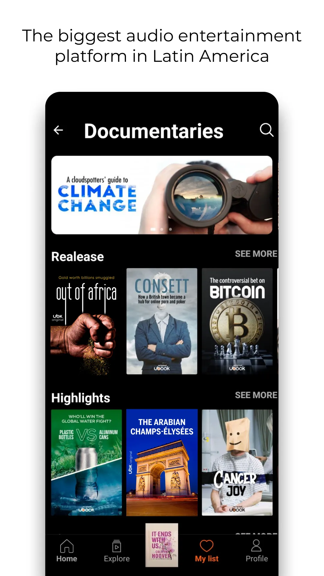 Ubook: Audiobooks | Indus Appstore | Screenshot