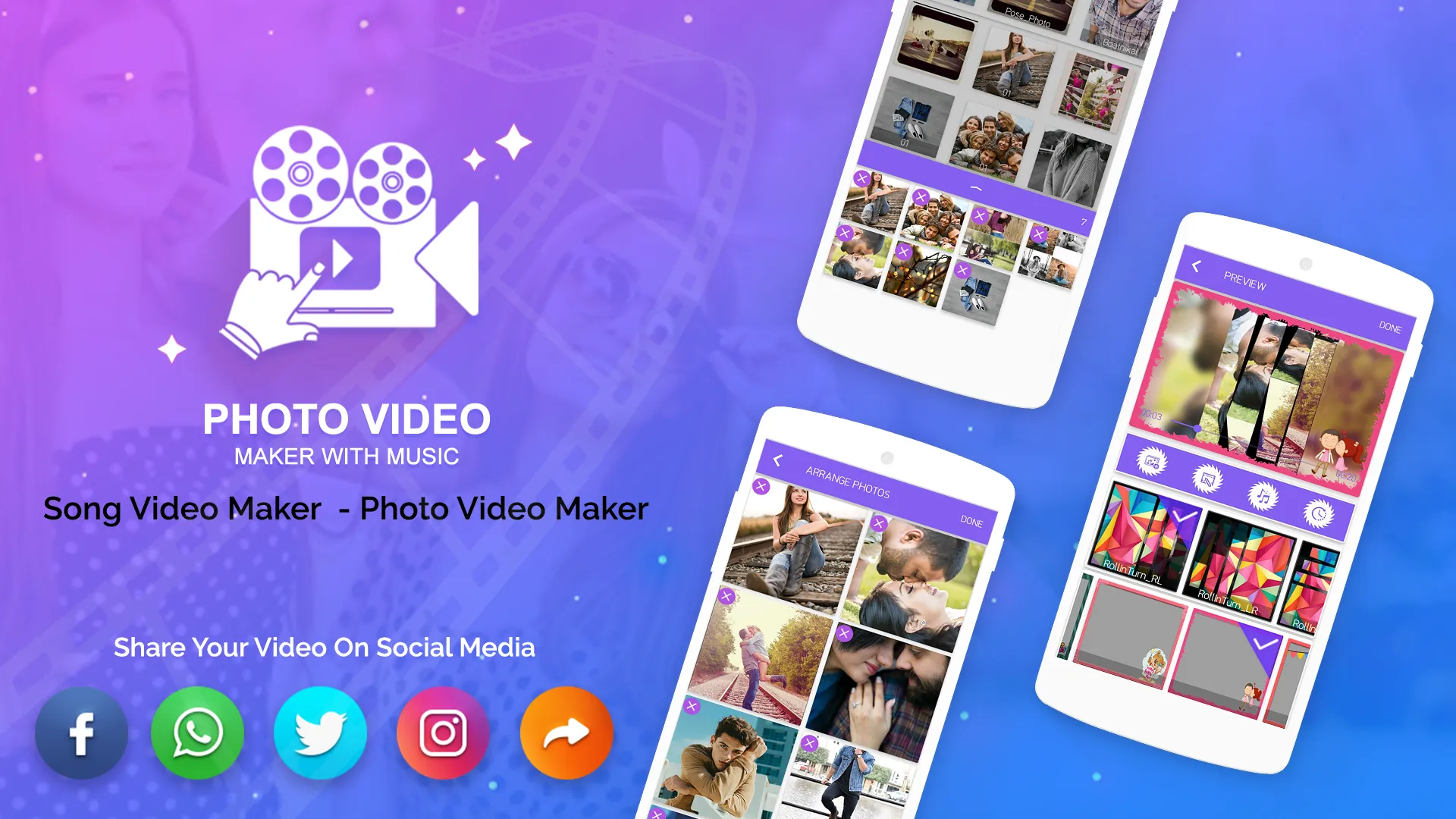 Photo Video Maker With Music | Indus Appstore | Screenshot