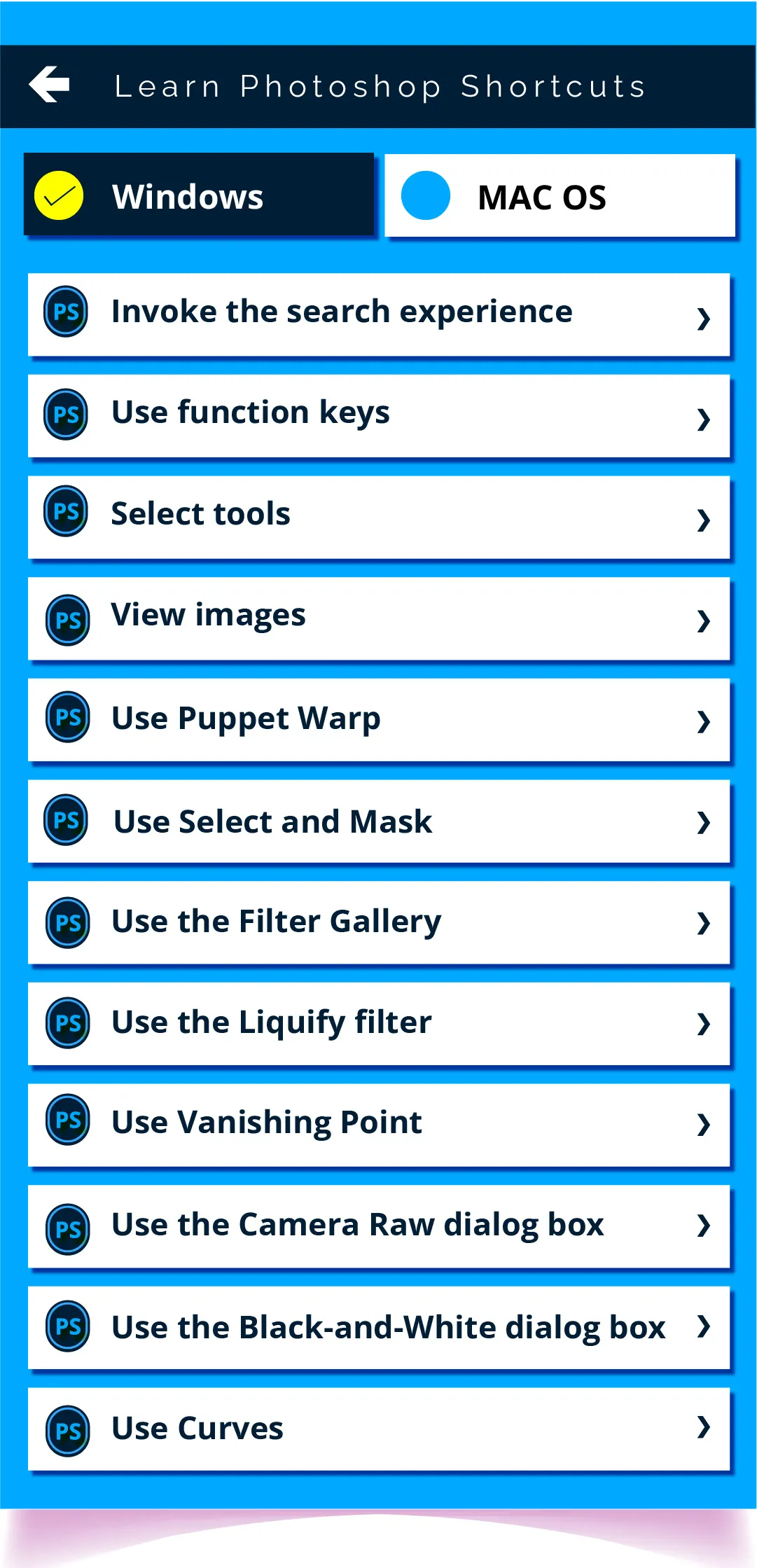 Graphic Tools Shortcuts Keys | Indus Appstore | Screenshot