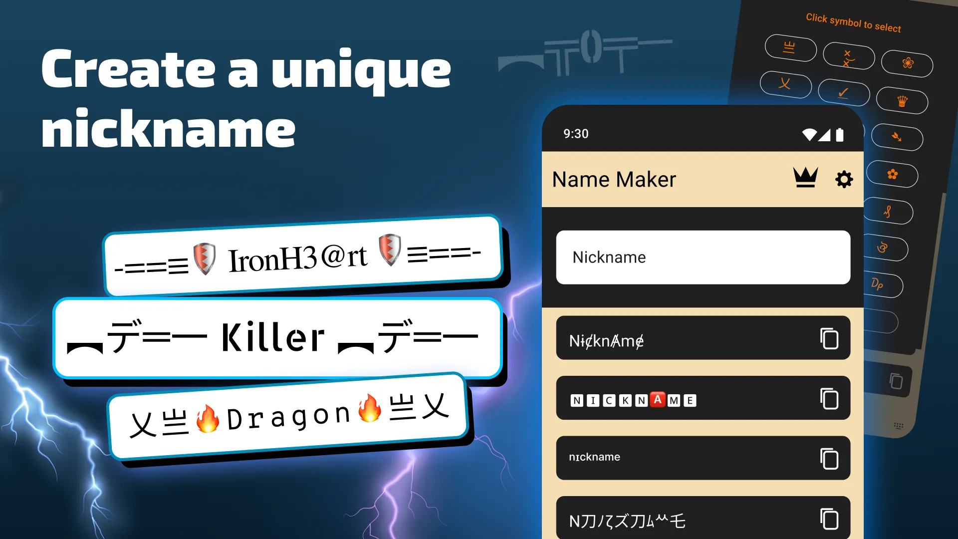 Nickname Maker: Gamer names | Indus Appstore | Screenshot