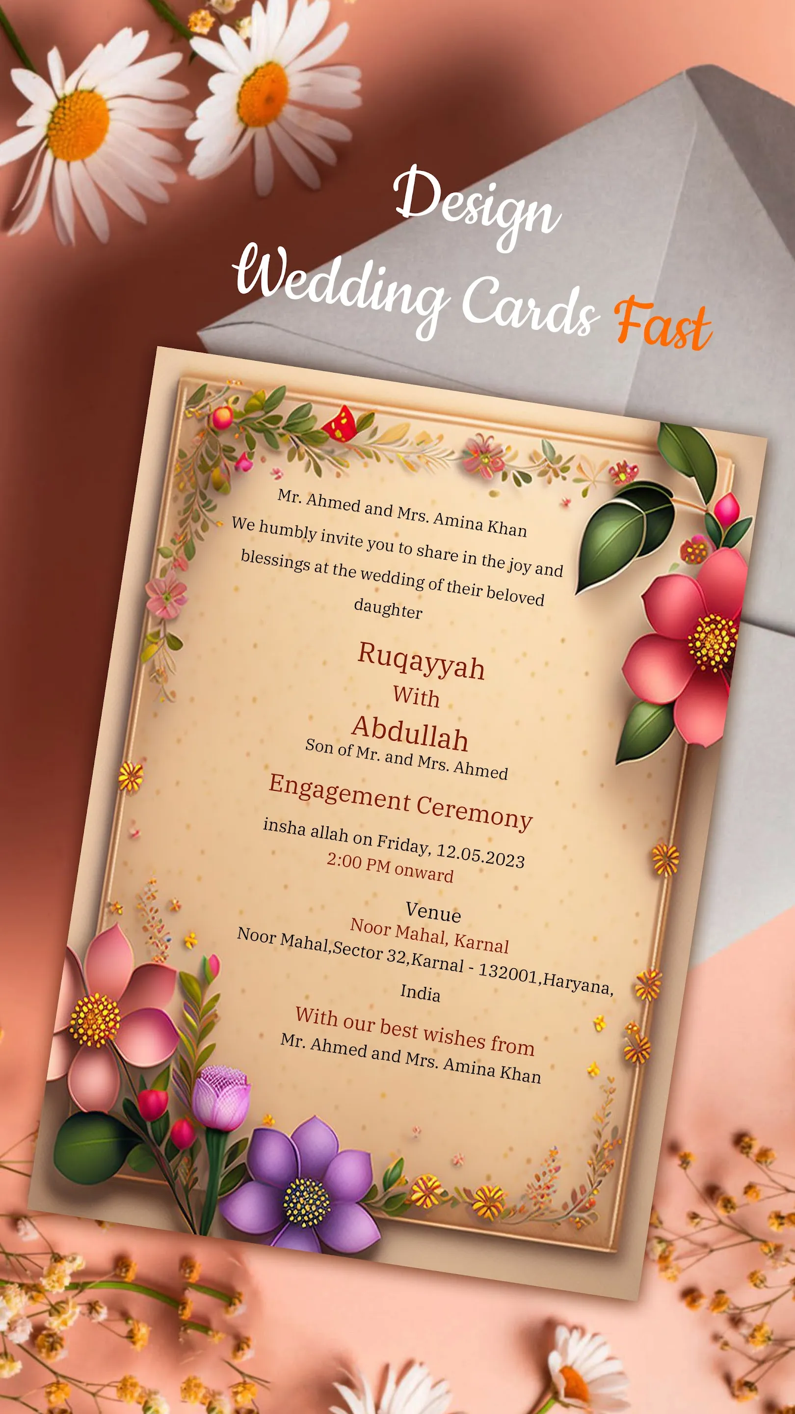 Wedding Invitation Maker | Indus Appstore | Screenshot