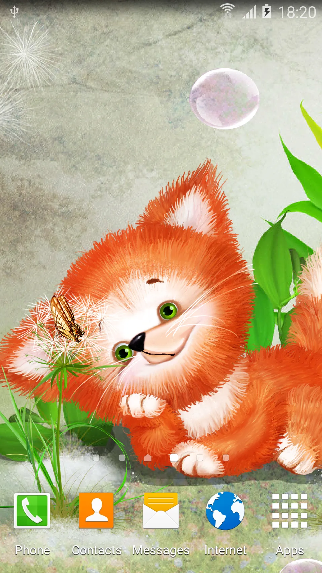 Foxy Cute Live Wallpaper | Indus Appstore | Screenshot