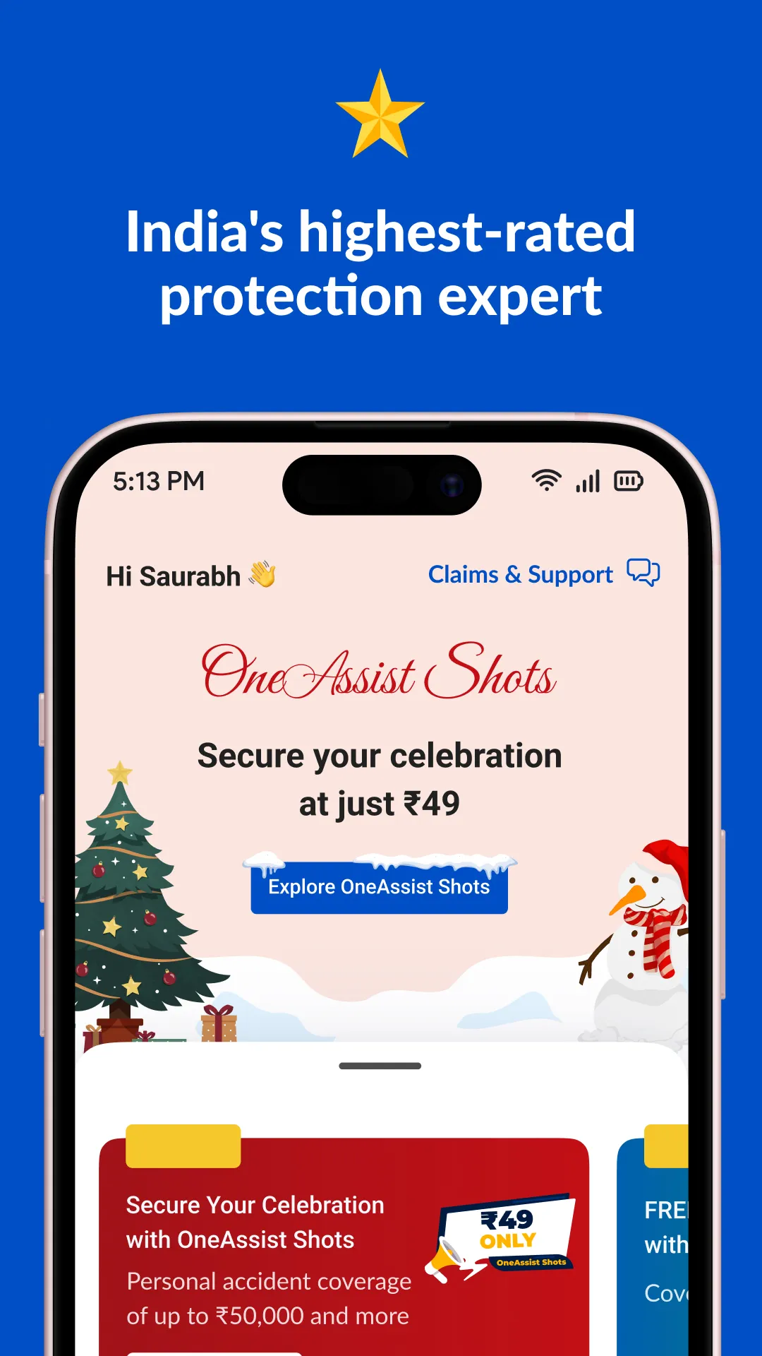 OneAssist: Protection+Warranty | Indus Appstore | Screenshot