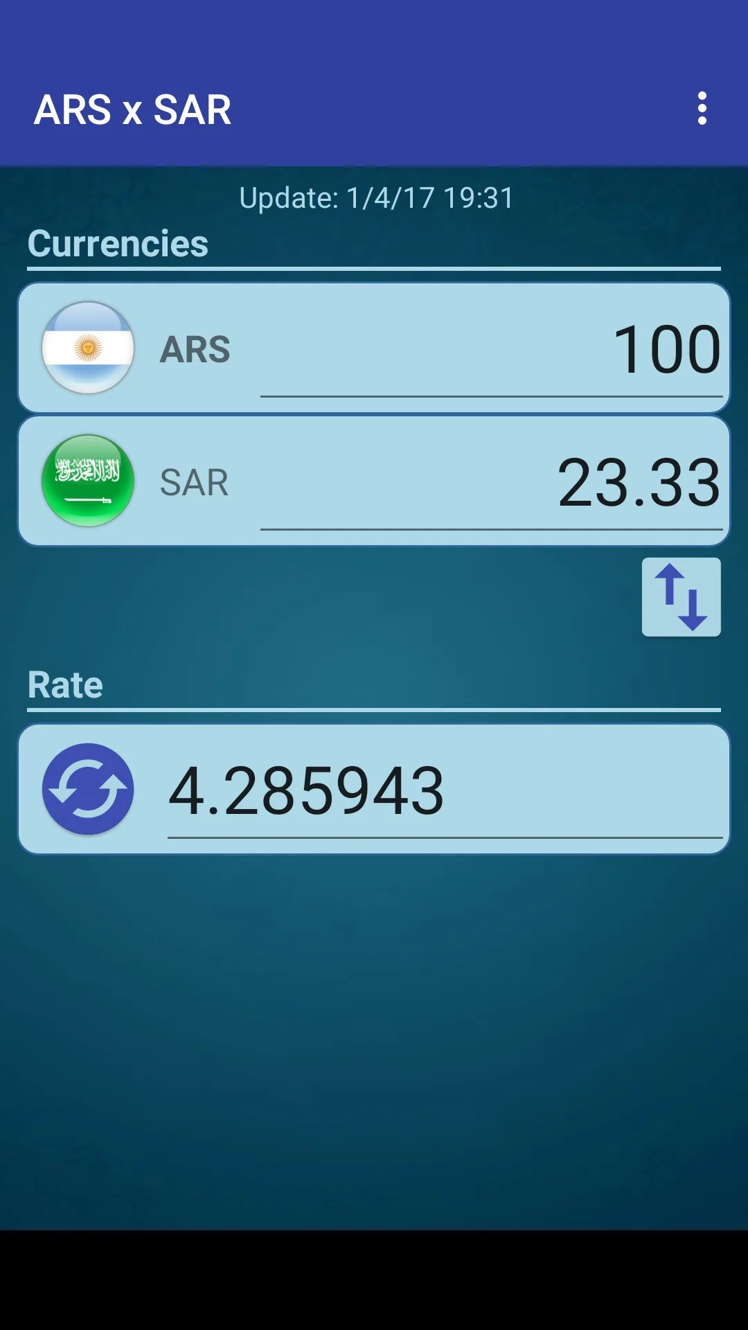 Arg. Peso x Saudi Arabia Riyal | Indus Appstore | Screenshot