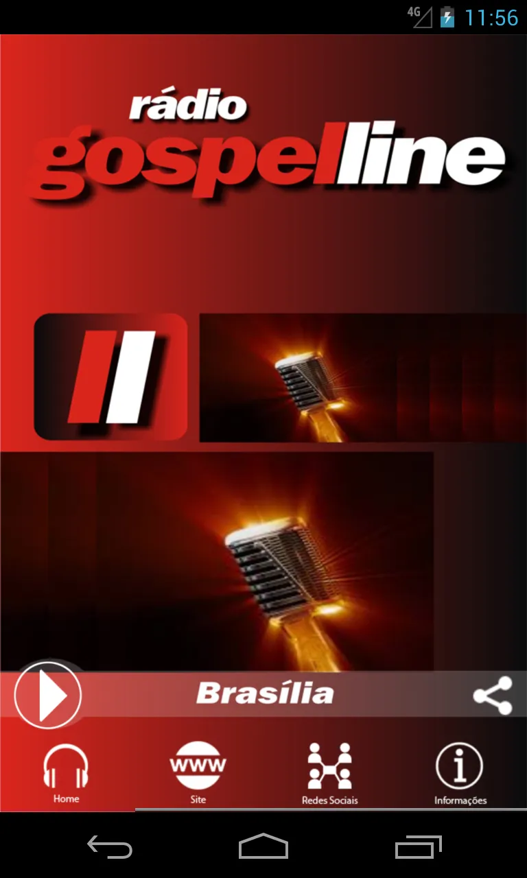 Rádio Gospel Line | Indus Appstore | Screenshot