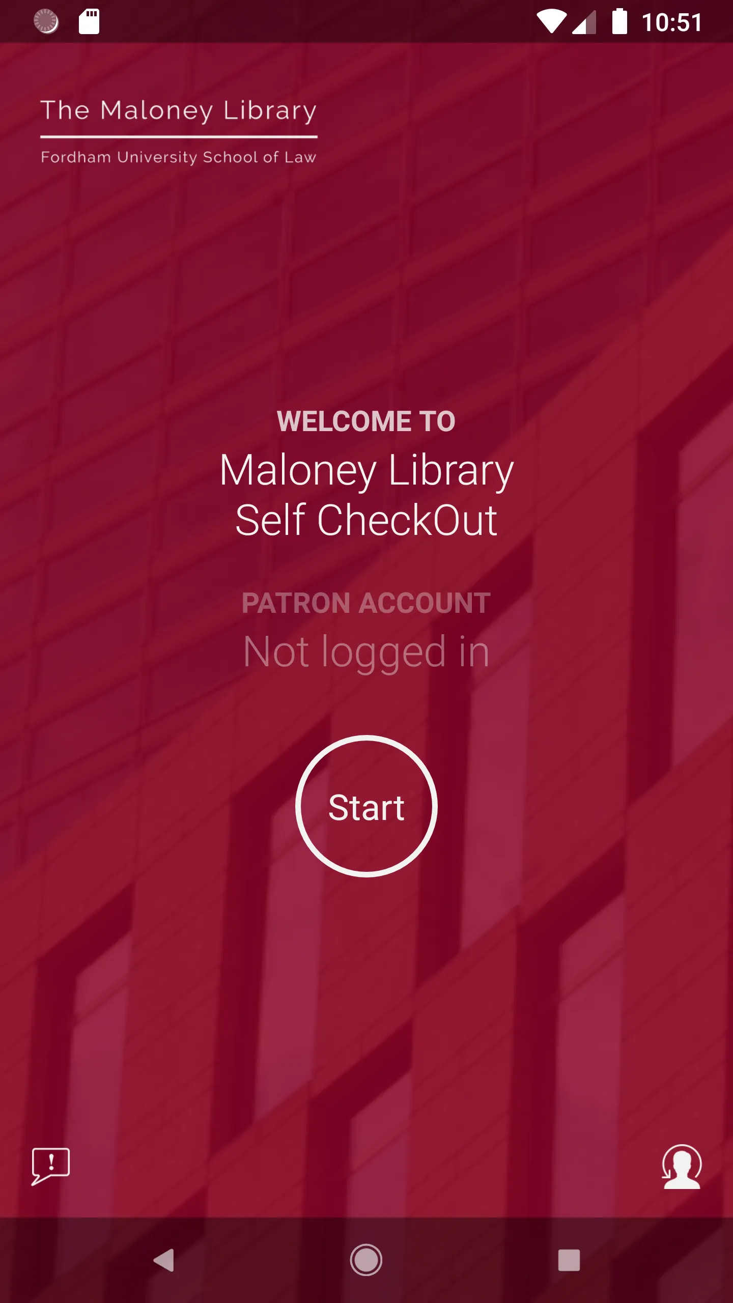 Maloney Library Self Checkout | Indus Appstore | Screenshot