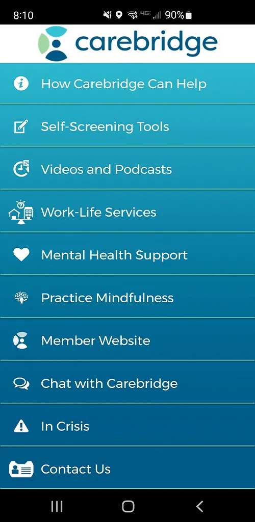 Carebridge EAP | Indus Appstore | Screenshot