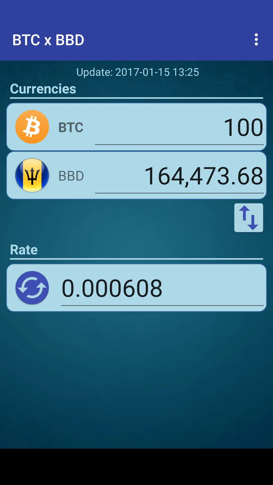 Bitcoin x Barbadian Dollar | Indus Appstore | Screenshot