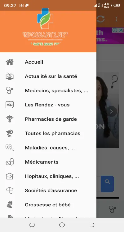 Infossante- pharmacie de garde | Indus Appstore | Screenshot