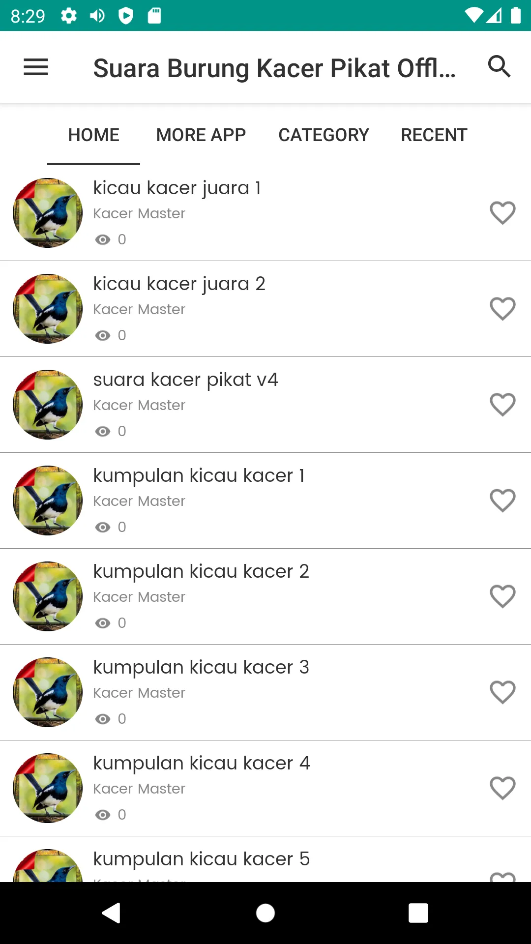 Suara Burung Kacer Pikat | Indus Appstore | Screenshot