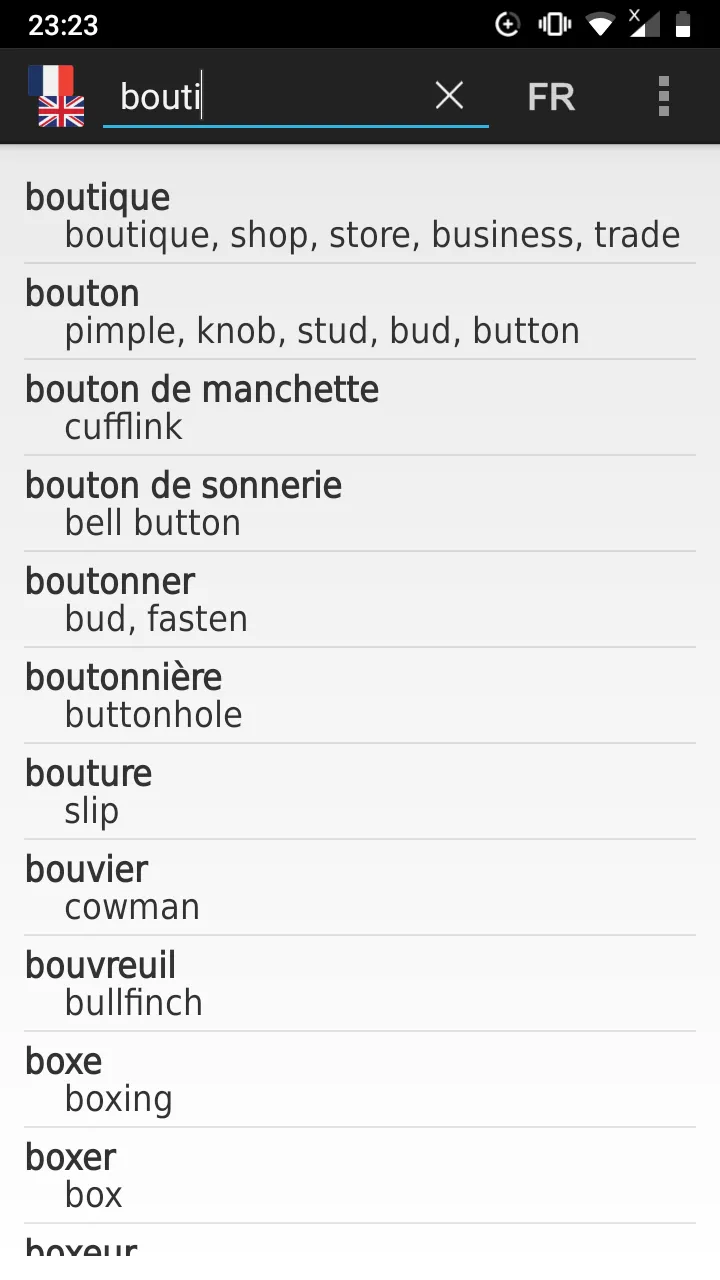 French - English offline dict. | Indus Appstore | Screenshot