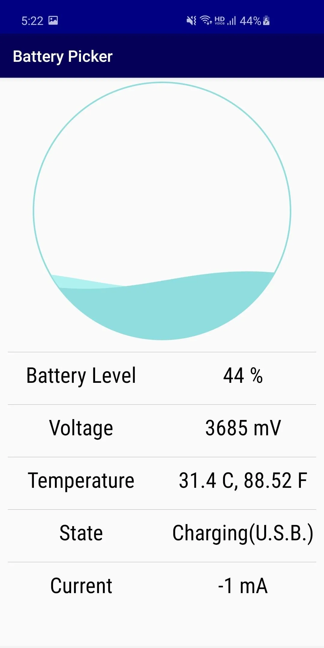 Battery Status Information | Indus Appstore | Screenshot