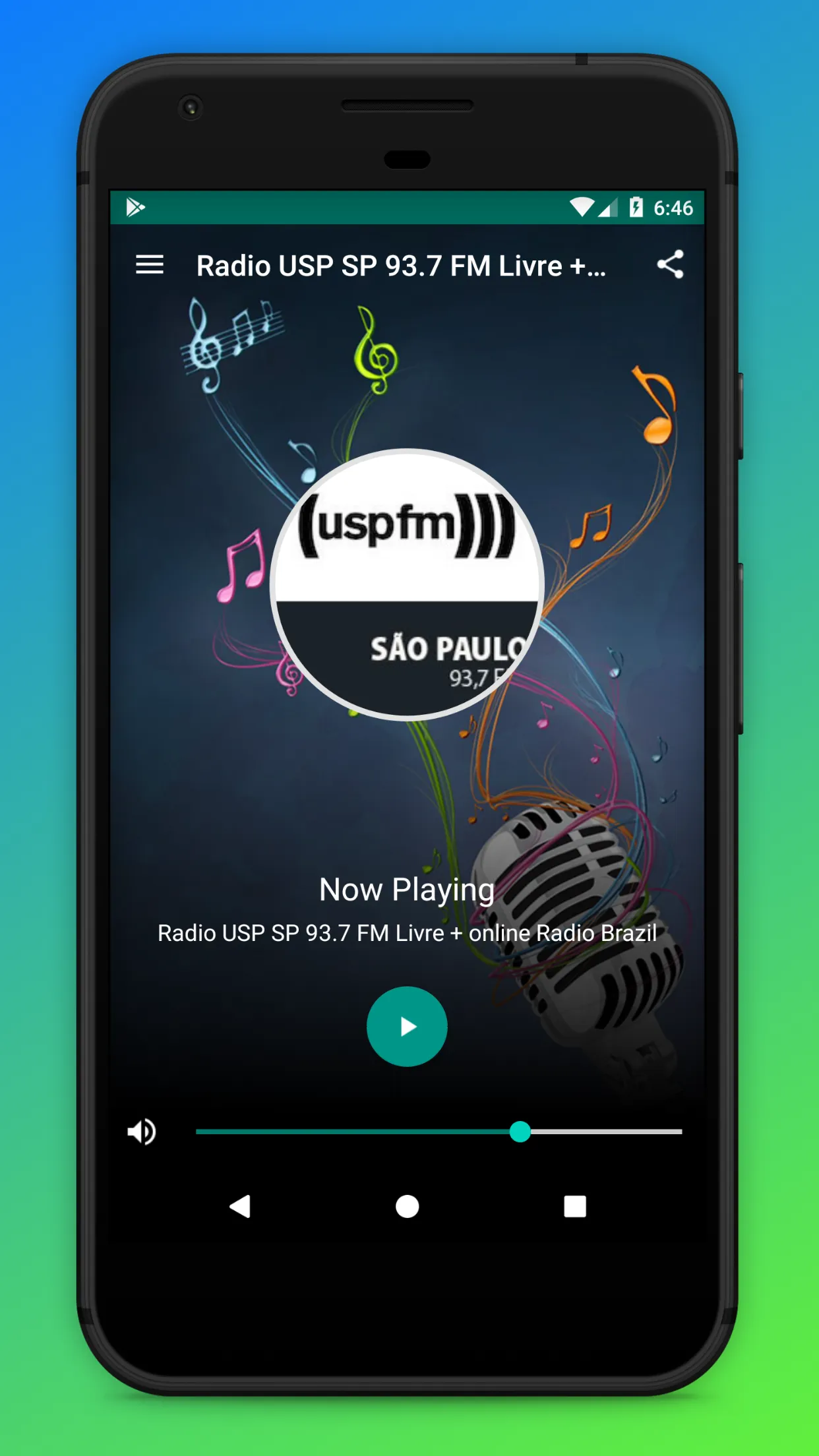 Radio USP FM 93.7 SP Ao Vivo | Indus Appstore | Screenshot