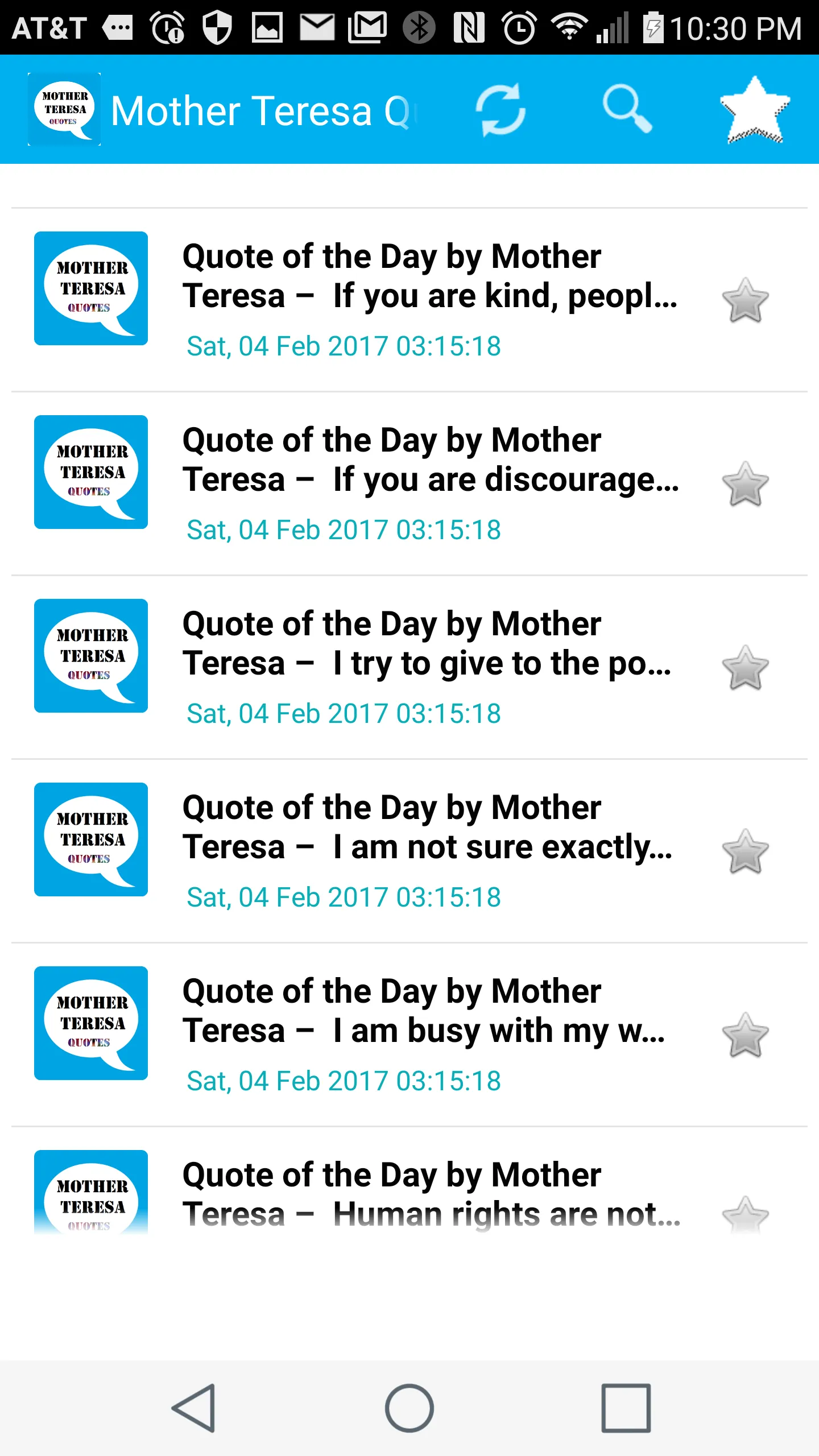 Mother Teresa Quote of the Day | Indus Appstore | Screenshot