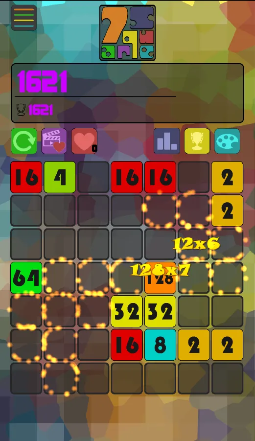 7 Square - Number Merge Puzzle | Indus Appstore | Screenshot