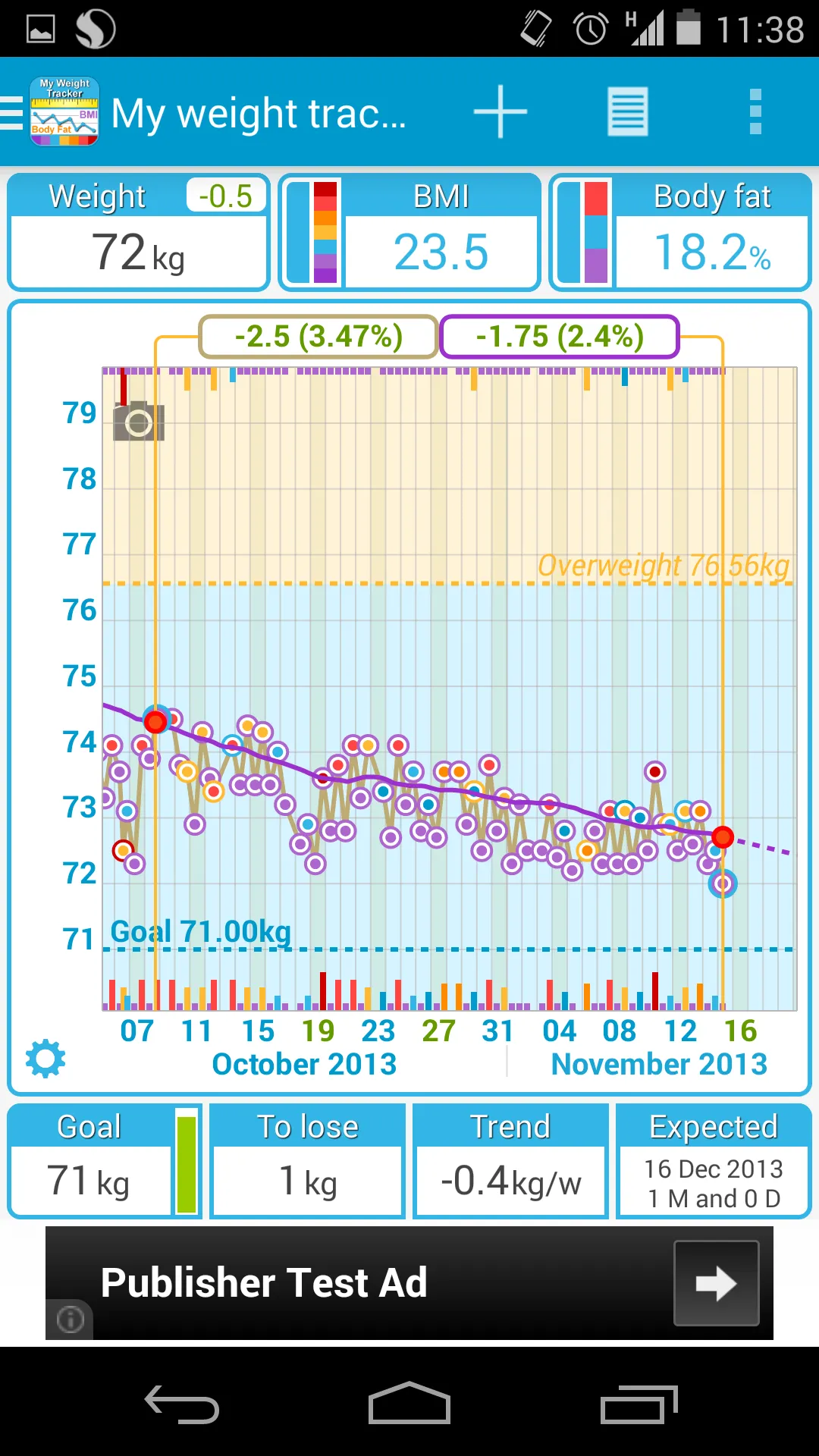 My Weight Tracker, BMI | Indus Appstore | Screenshot