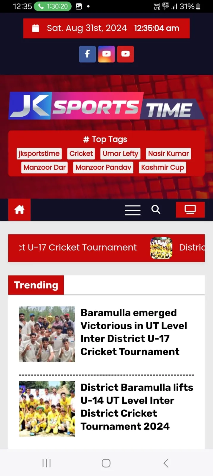 JKSportstime | Indus Appstore | Screenshot