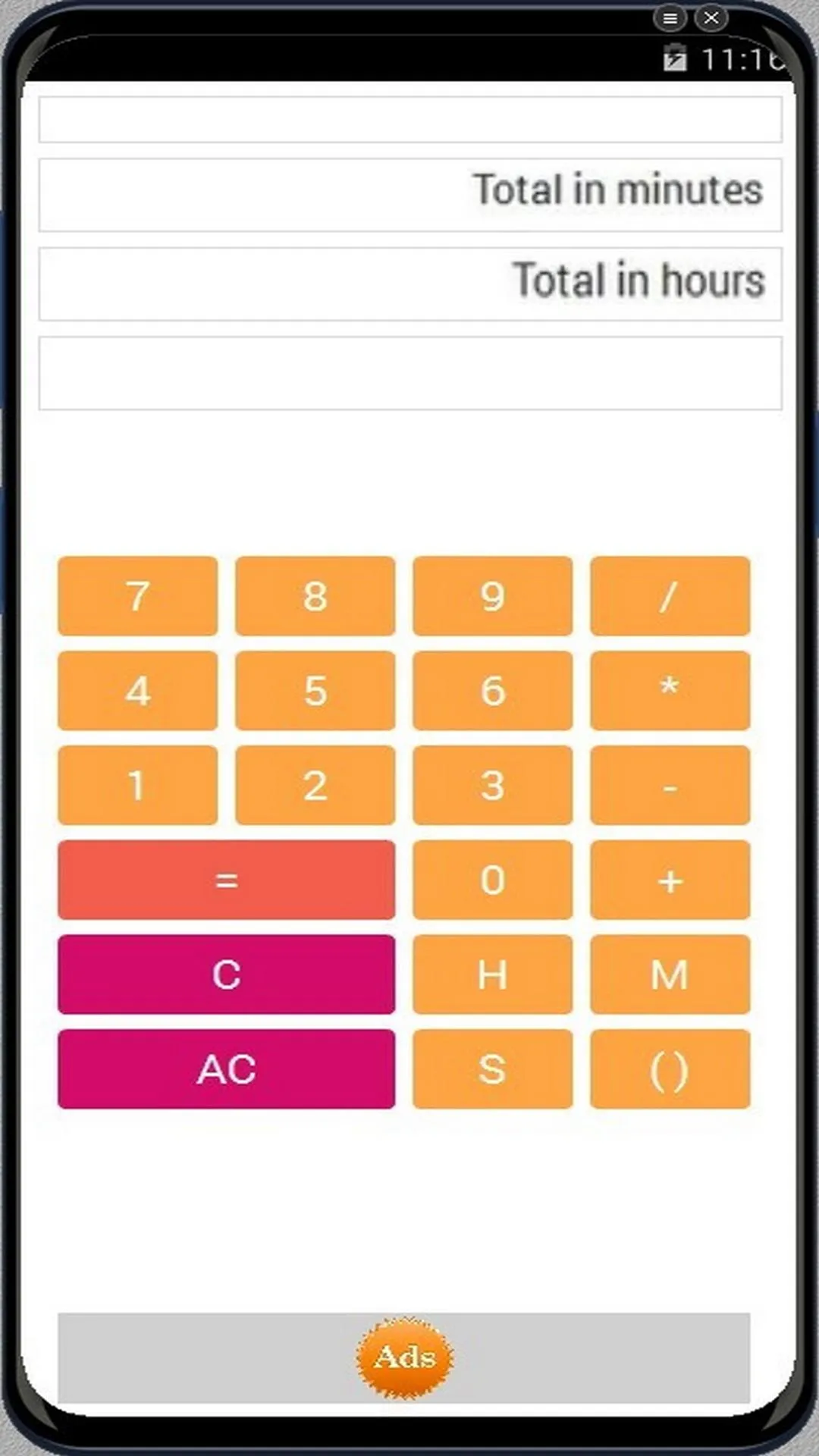 Hours minute sec. Calculator | Indus Appstore | Screenshot