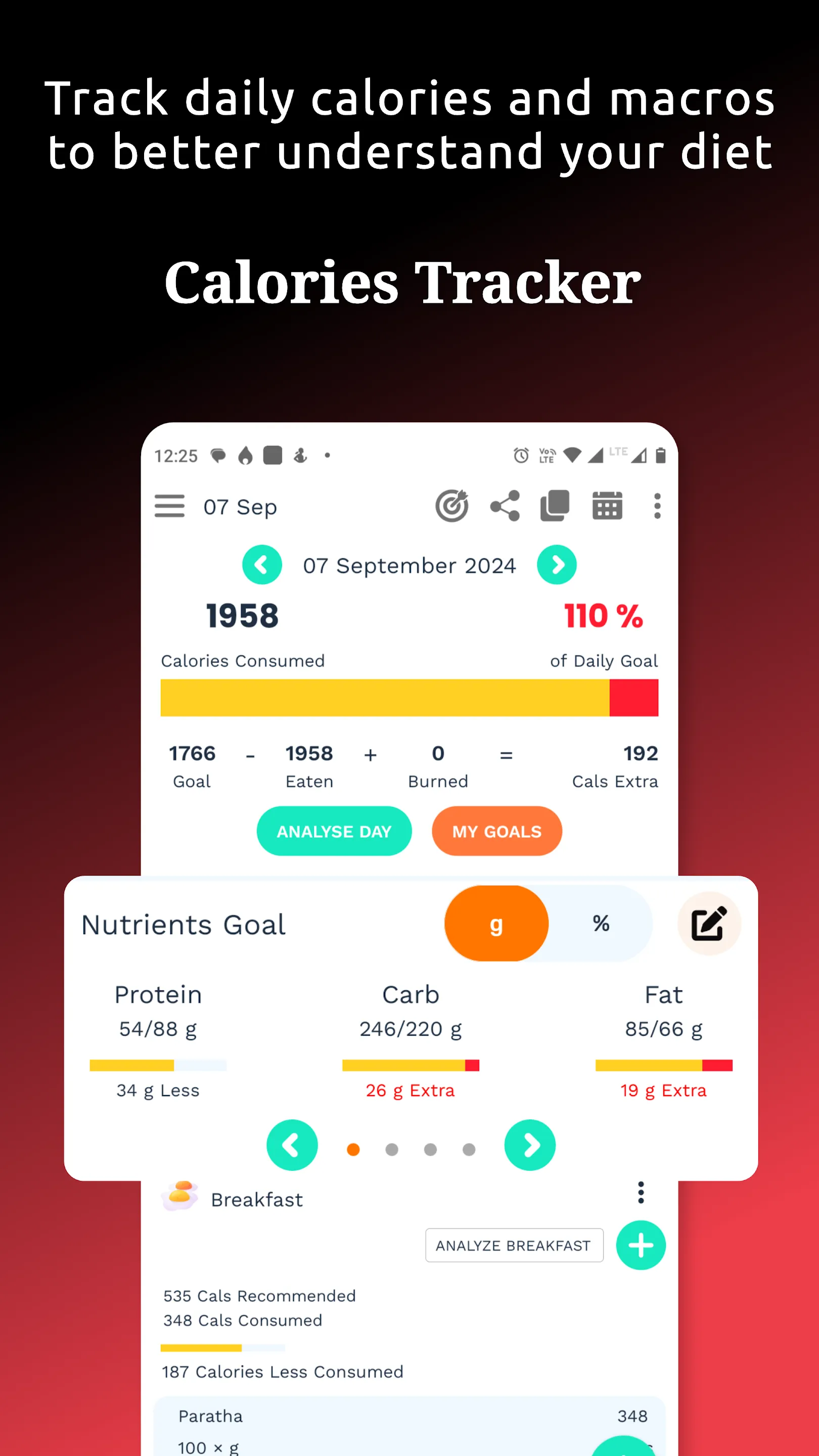 Calorie Deficit Calculator App | Indus Appstore | Screenshot