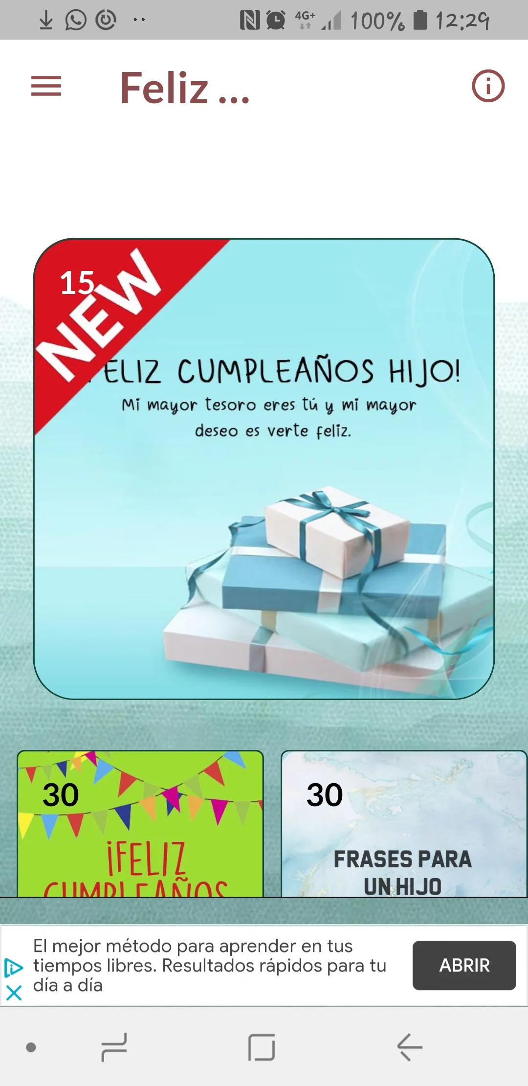 MI HIJO QUERIDO FELICIDADES | Indus Appstore | Screenshot