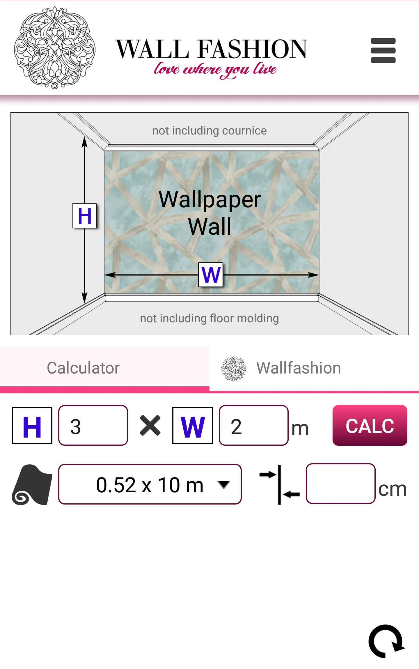 Wallpaper Roll Calculator | Indus Appstore | Screenshot