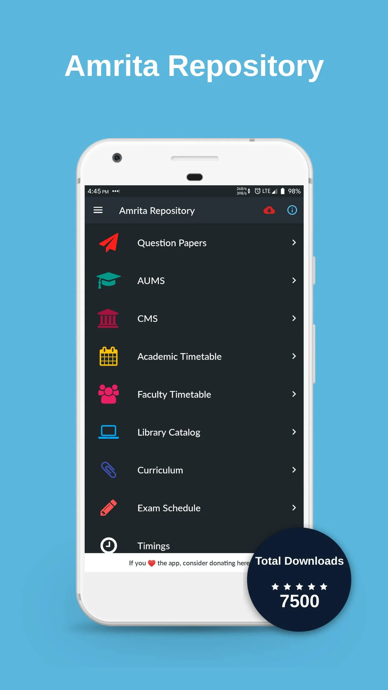 Amrita Repository | Indus Appstore | Screenshot