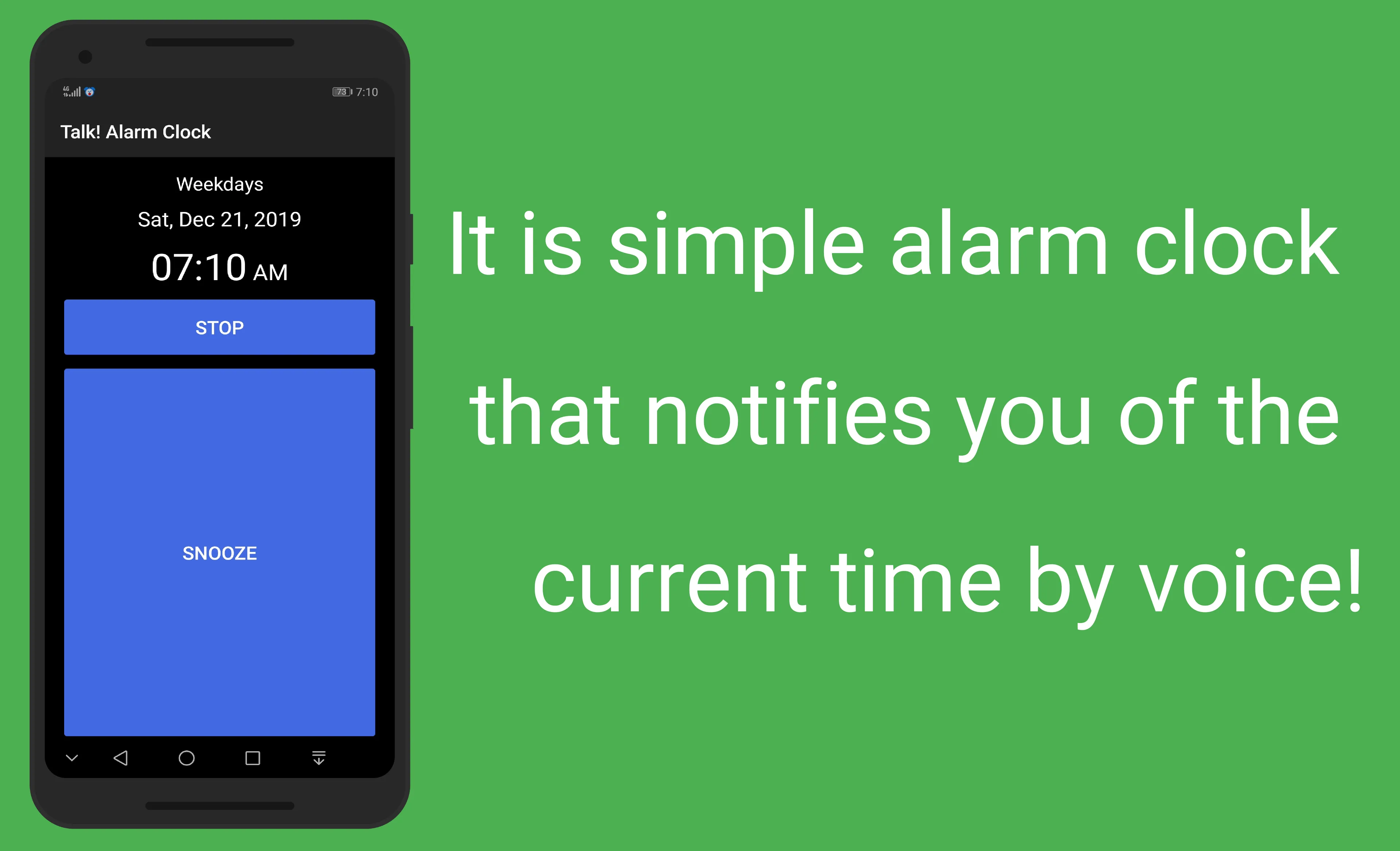 Talk! Alarm Clock | Indus Appstore | Screenshot