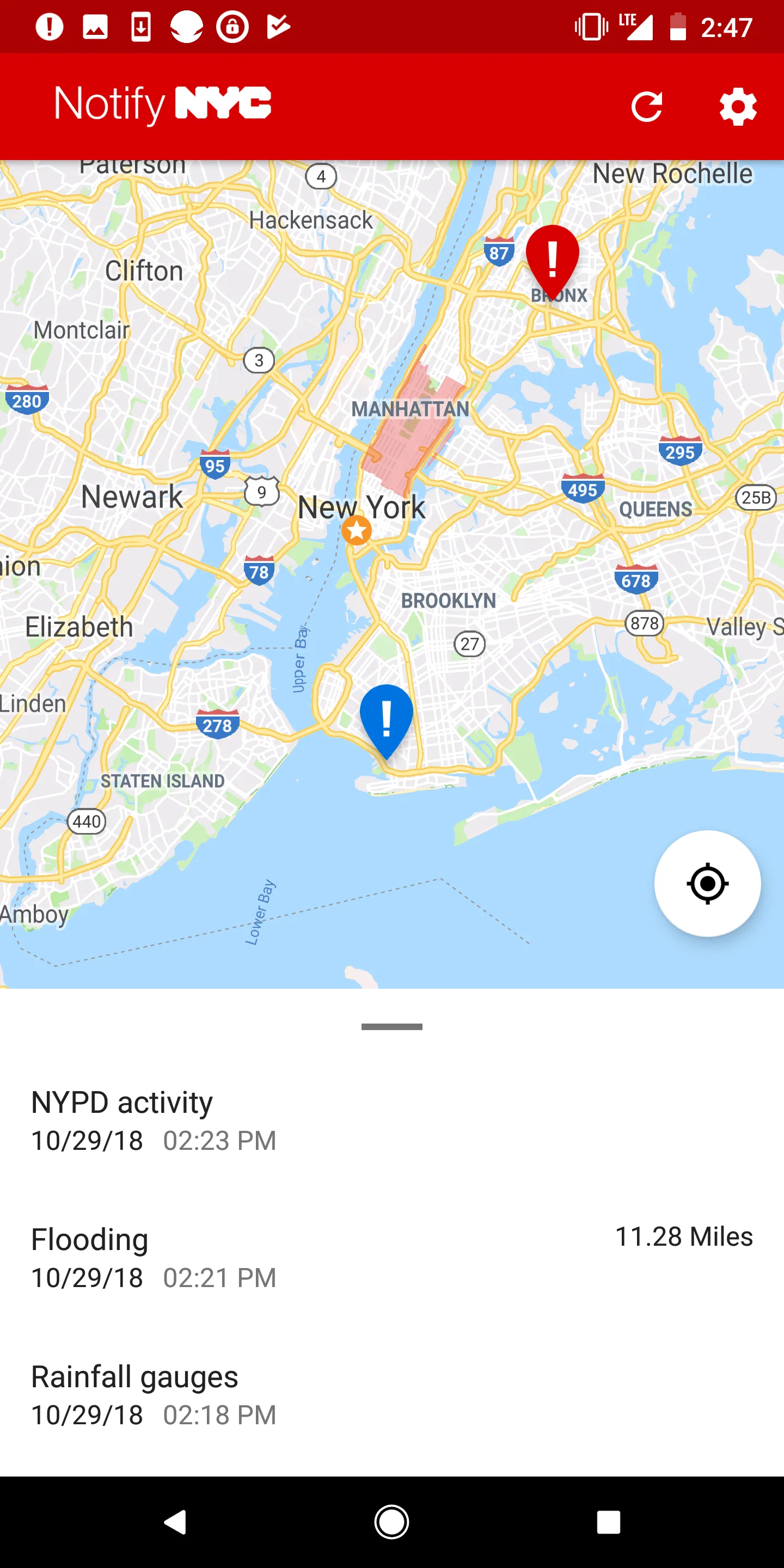 Notify NYC | Indus Appstore | Screenshot