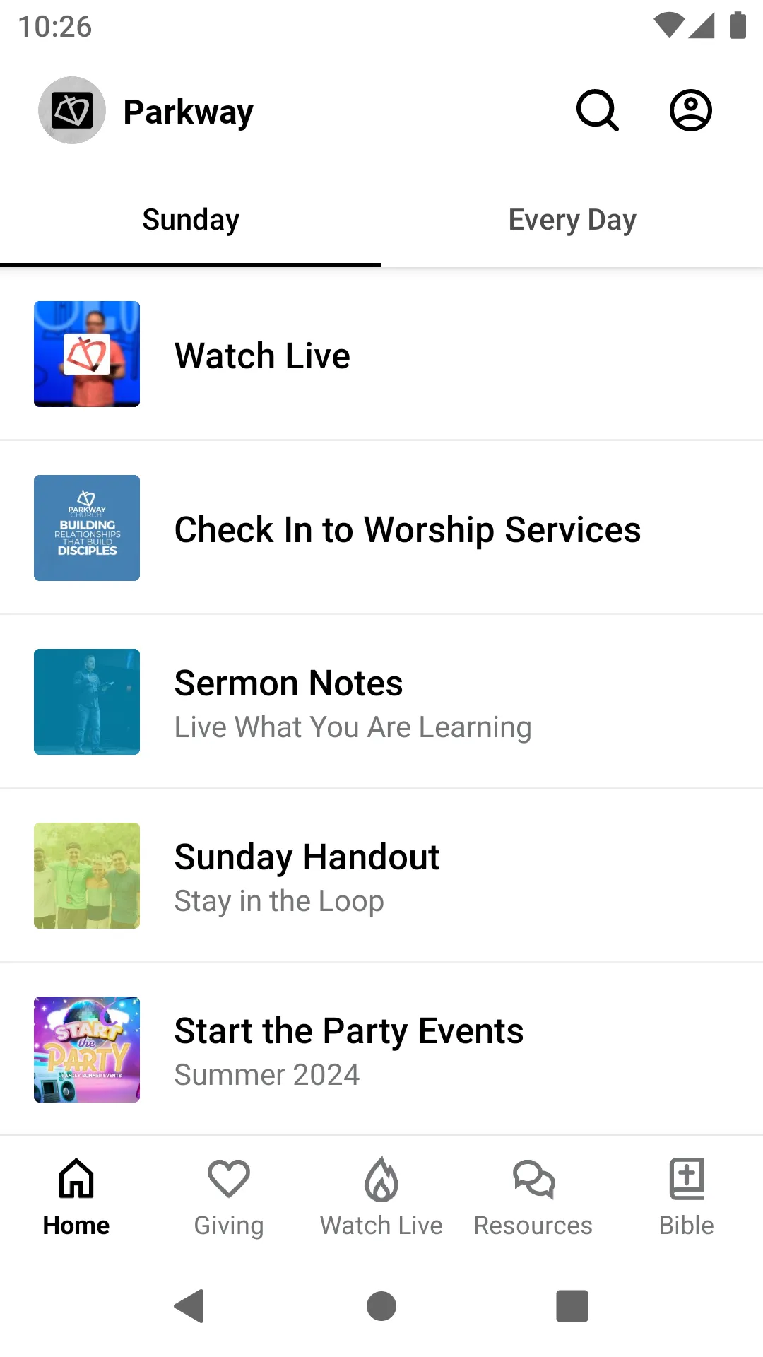 The Parkway Church | Indus Appstore | Screenshot