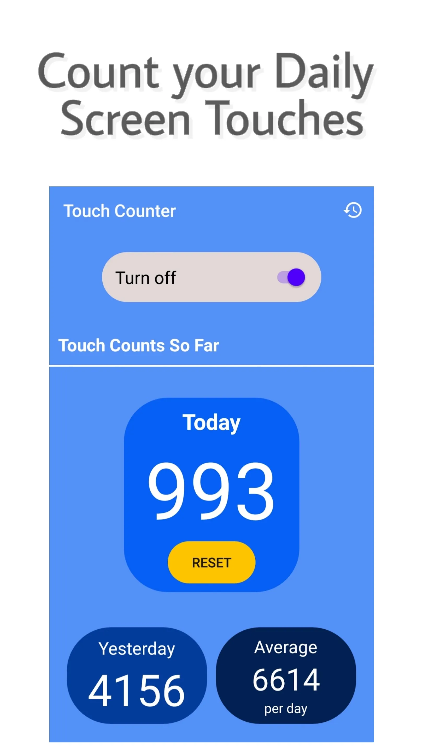 Touch Counter | Indus Appstore | Screenshot