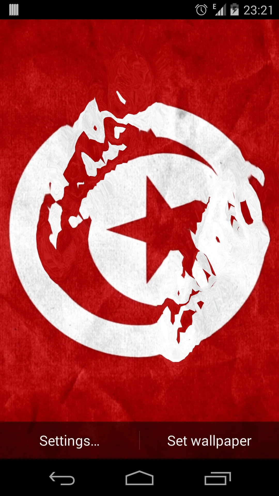 Flag of Tunisia Live Wallpaper | Indus Appstore | Screenshot