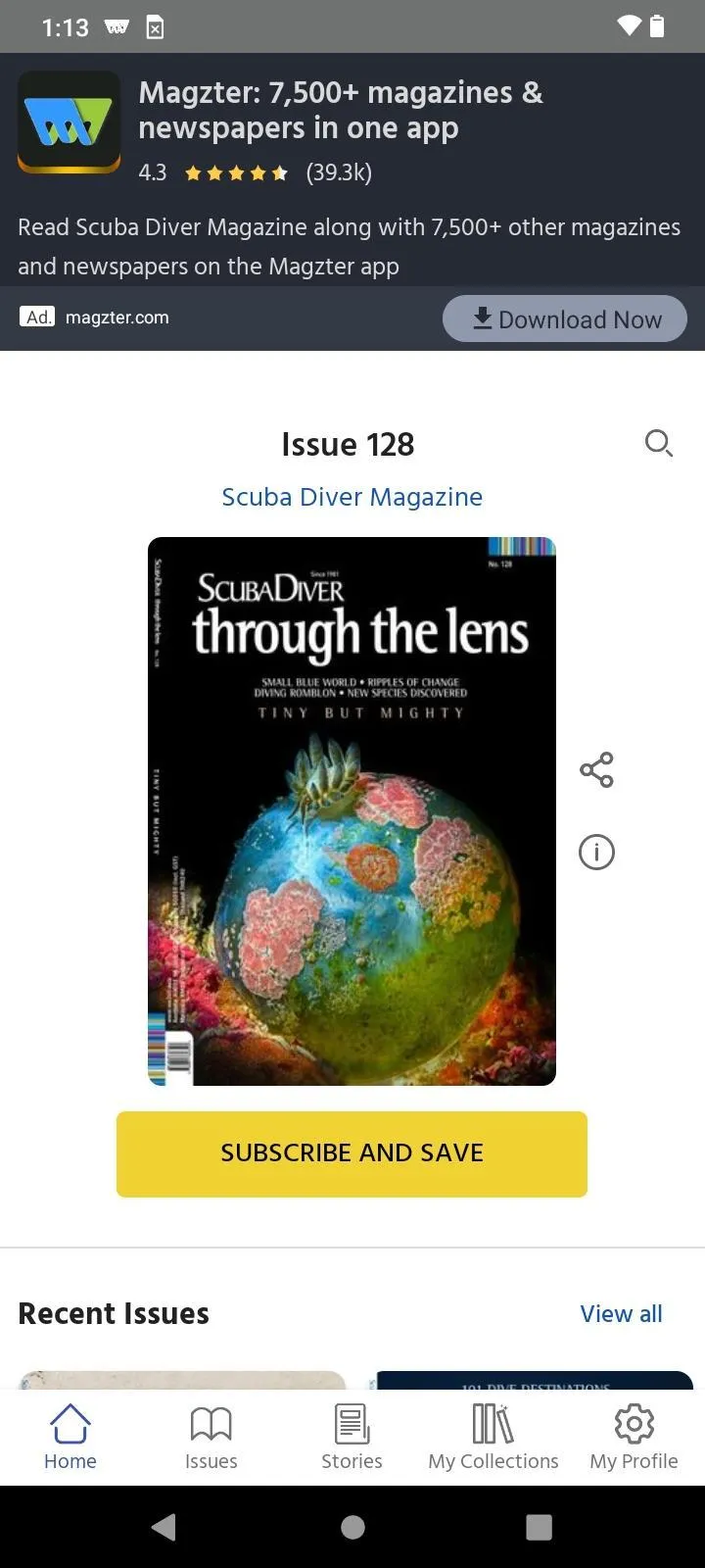 Scuba Diver Magazine | Indus Appstore | Screenshot