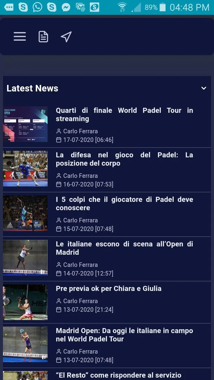 Mr Padel Paddle Blog | Indus Appstore | Screenshot