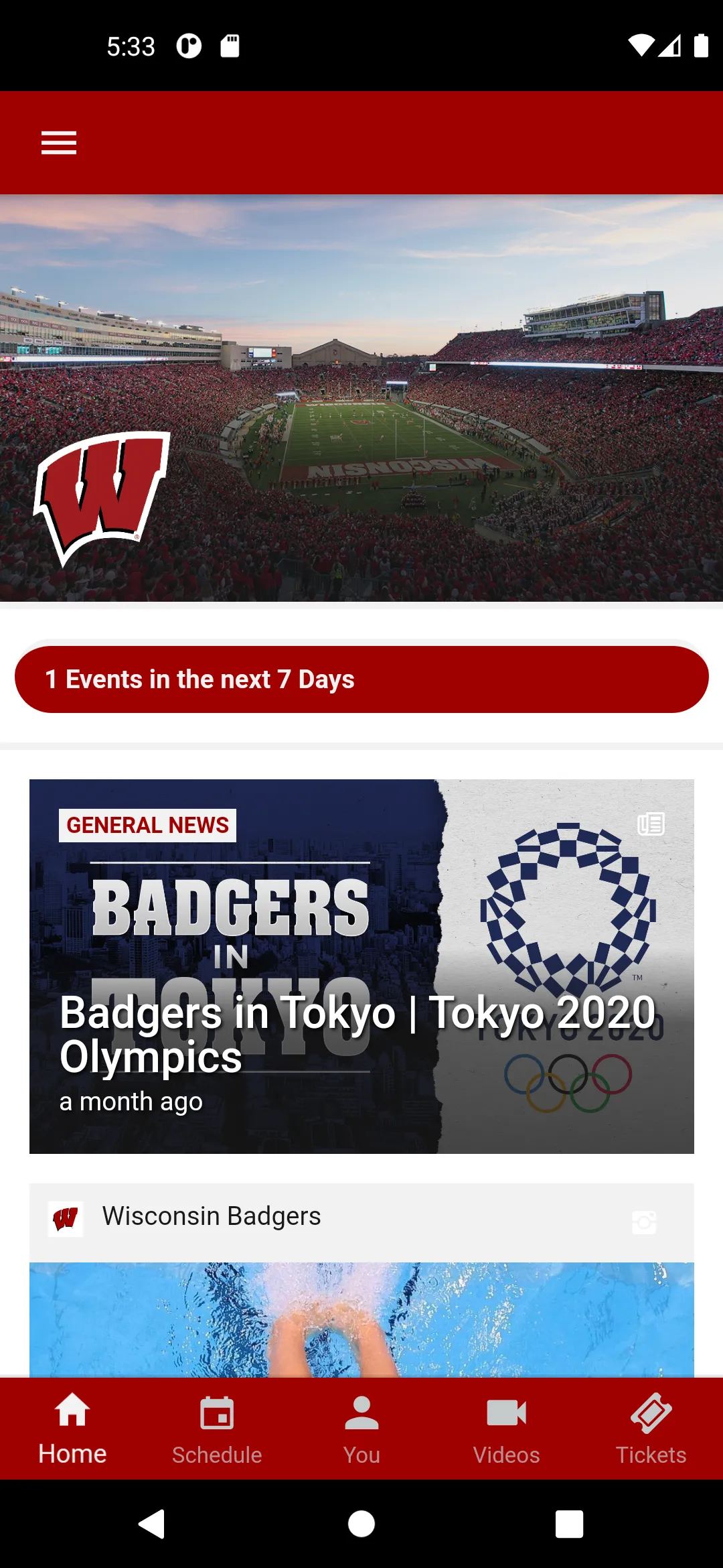 Wisconsin Badgers | Indus Appstore | Screenshot