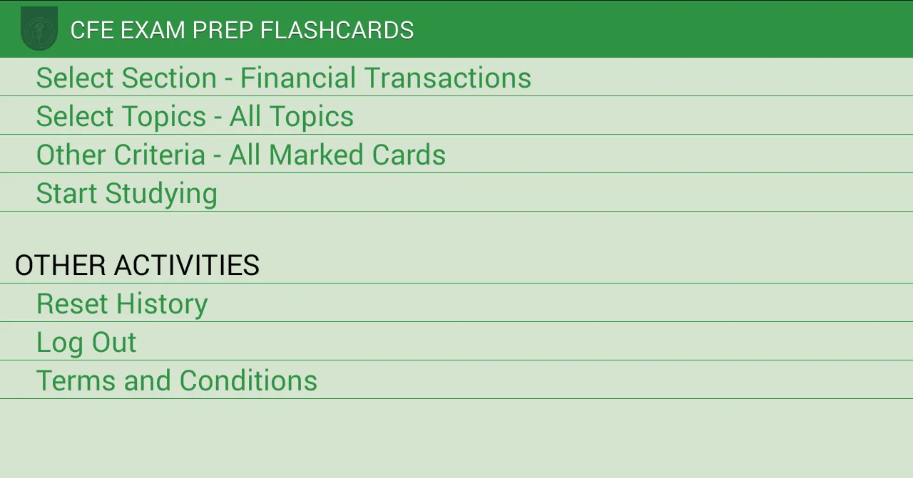 CFE Exam Prep Flashcards | Indus Appstore | Screenshot