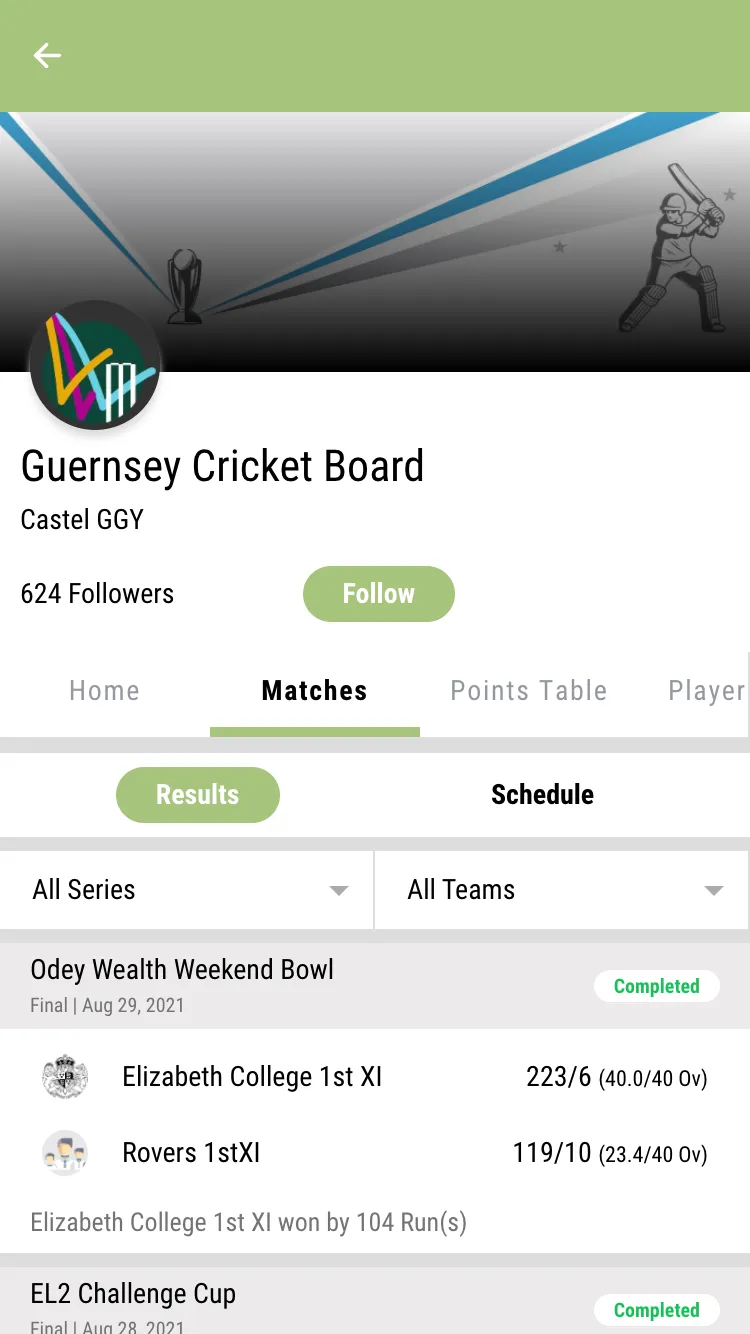 Guernsey Cricket Board | Indus Appstore | Screenshot