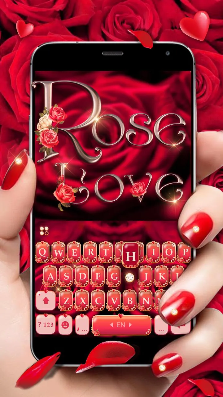 Rose Love Keyboard Theme | Indus Appstore | Screenshot