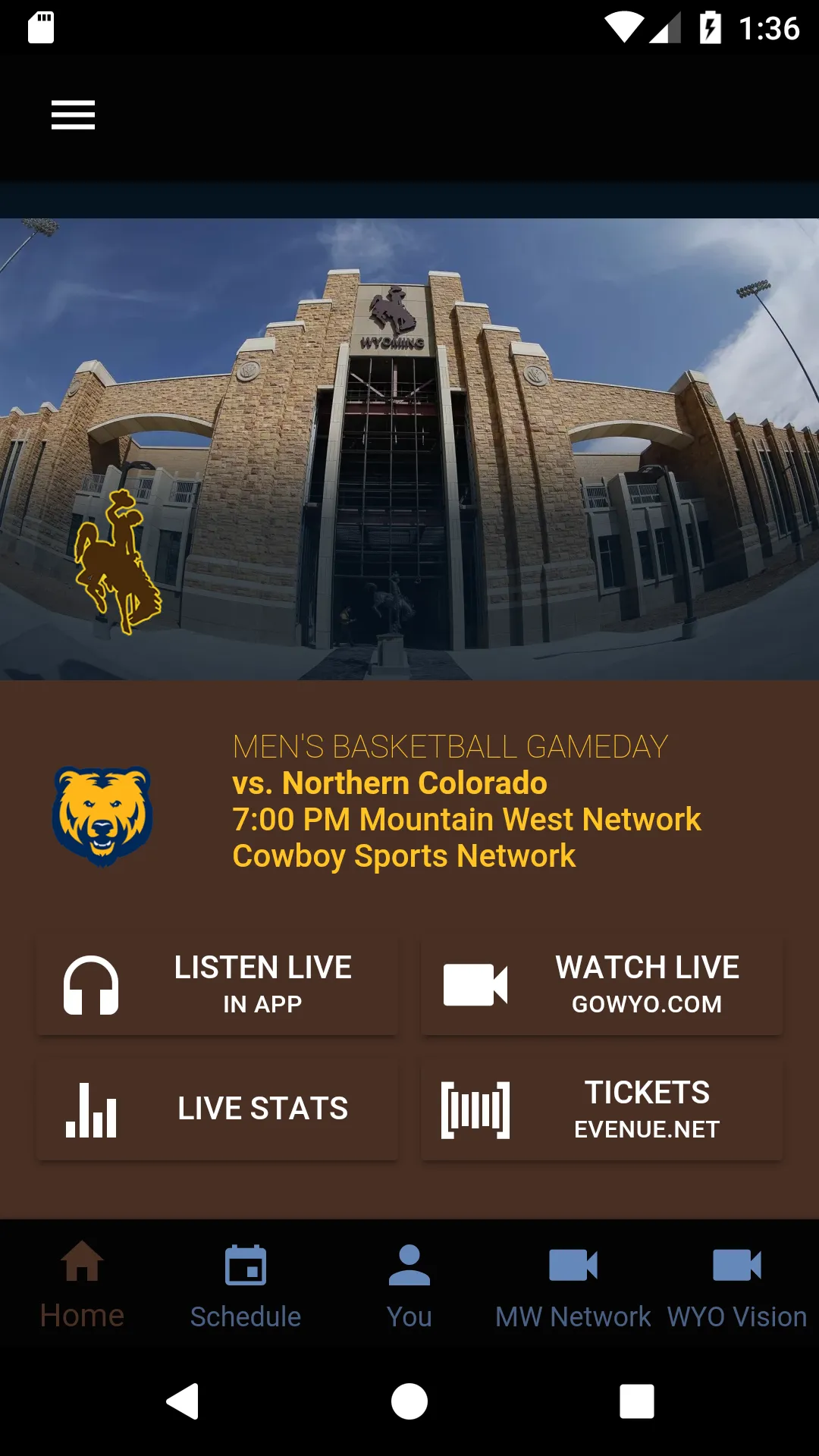 WYO Cowboys & Cowgirls Gameday | Indus Appstore | Screenshot